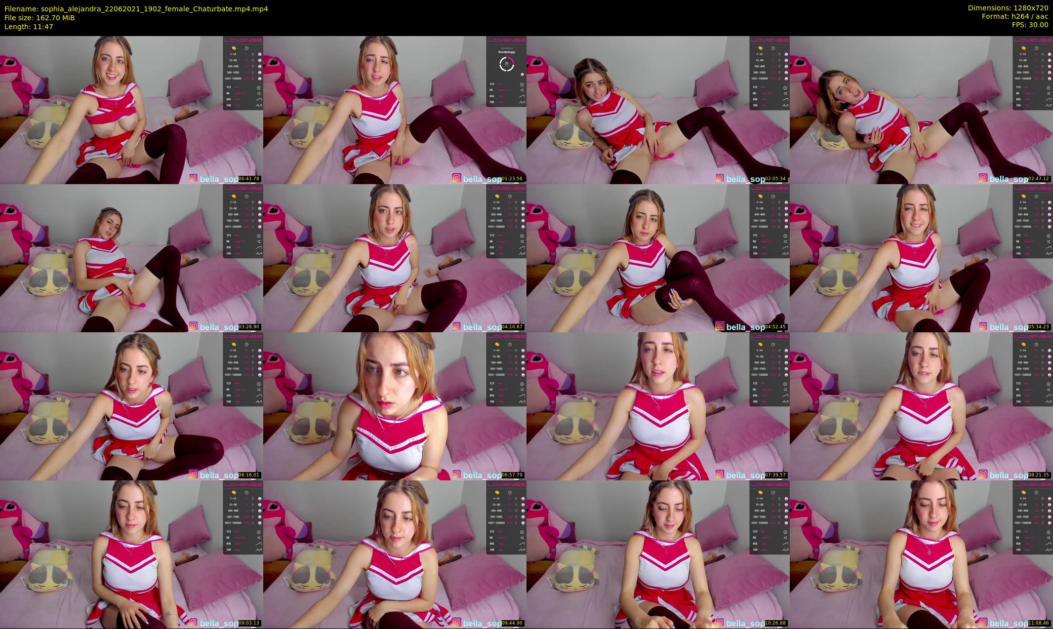 sophia_alejandra — 12 minute Chaturbate female cam show recording, 720p, Jun 22, 2021