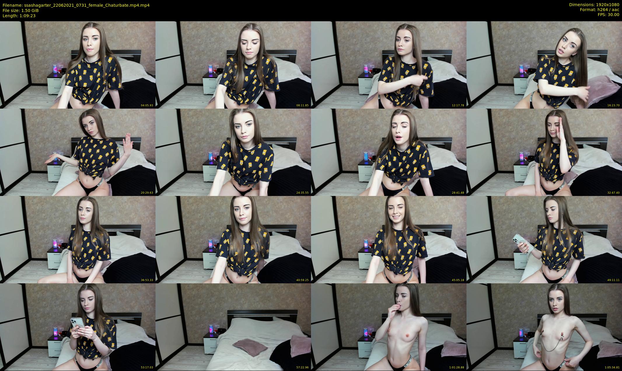 ssashagarter — 70 minute Chaturbate female cam show recording, 1080p, Jun 22, 2021