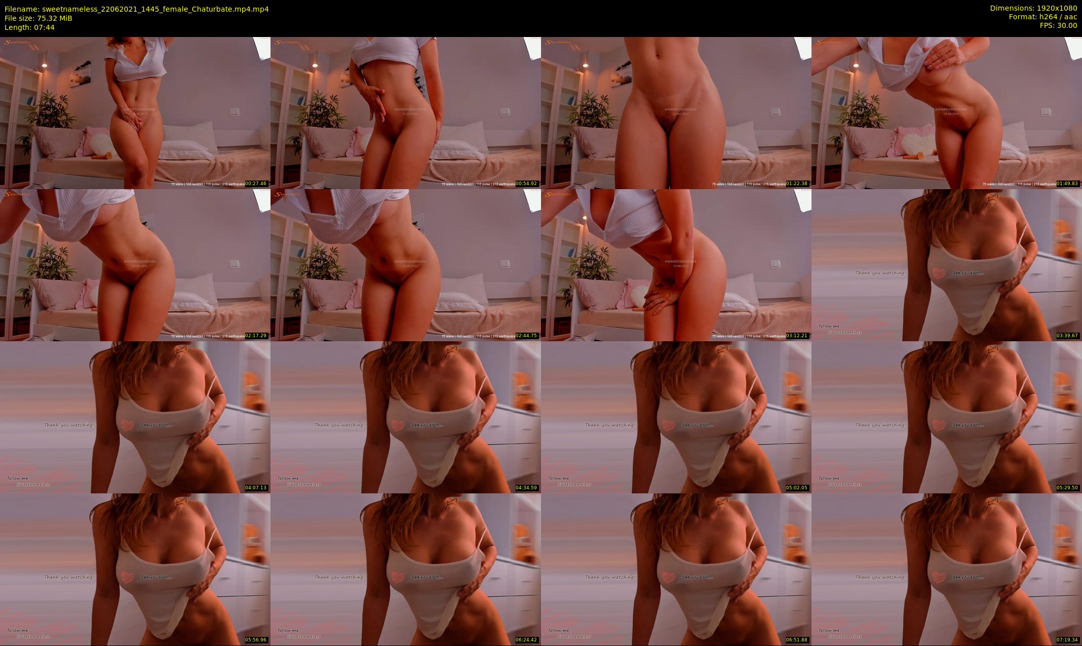 sweetnameless — 8 minute Chaturbate couple cam show recording, 1080p, Jun 22, 2021