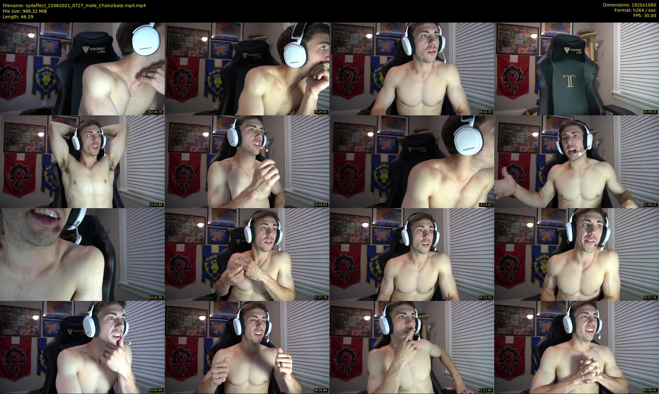 sydaffect — 47 minute Chaturbate male cam show recording, 1080p, Jun 22, 2021