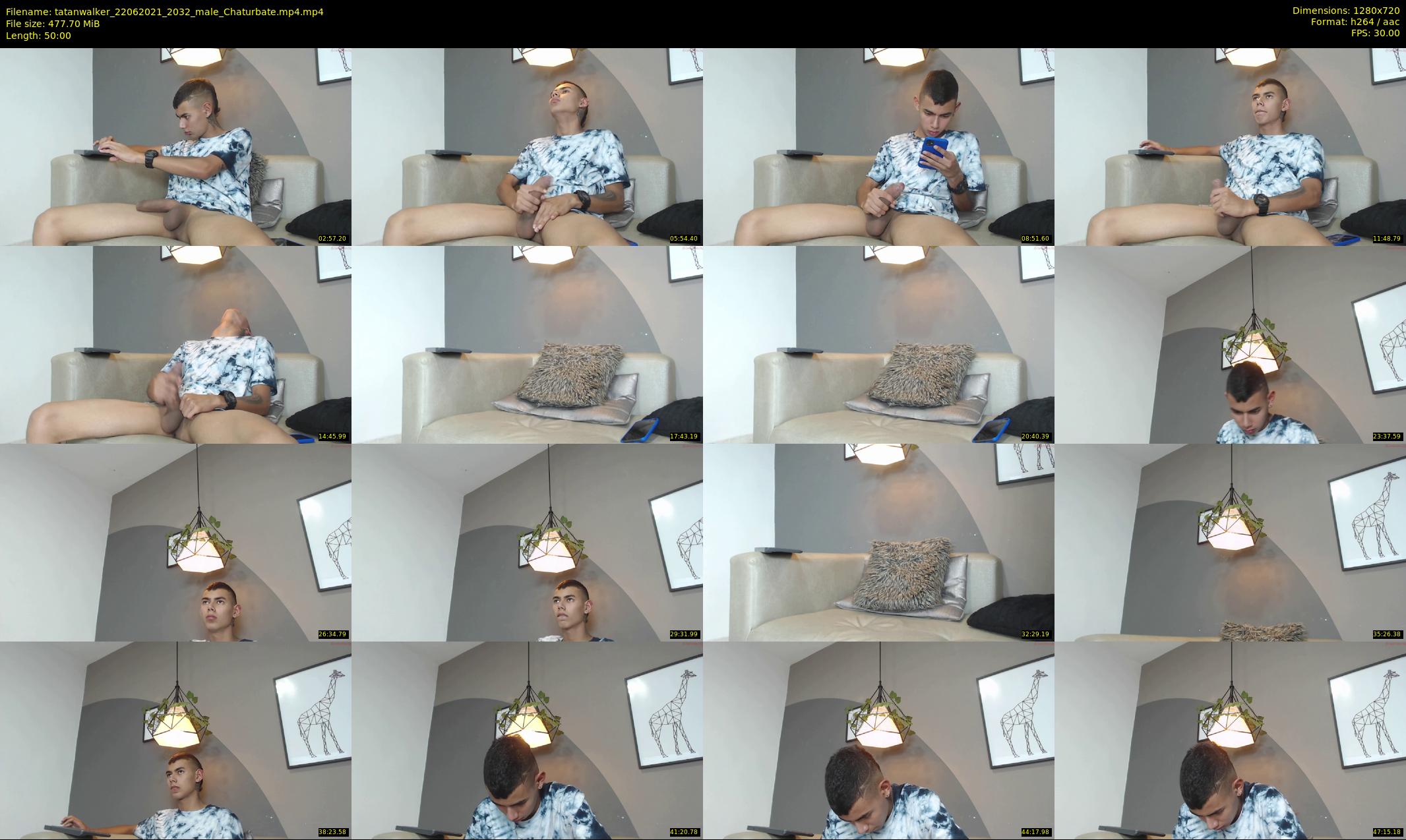 tatanwalker — 50 minute Chaturbate male cam show recording, 720p, Jun 22, 2021