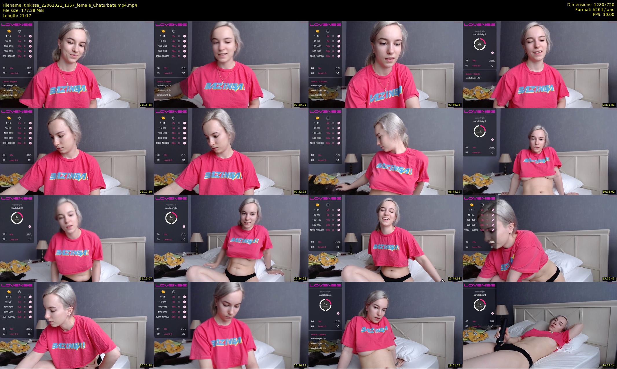tinkissa — 22 minute Chaturbate couple cam show recording, 720p, Jun 22, 2021