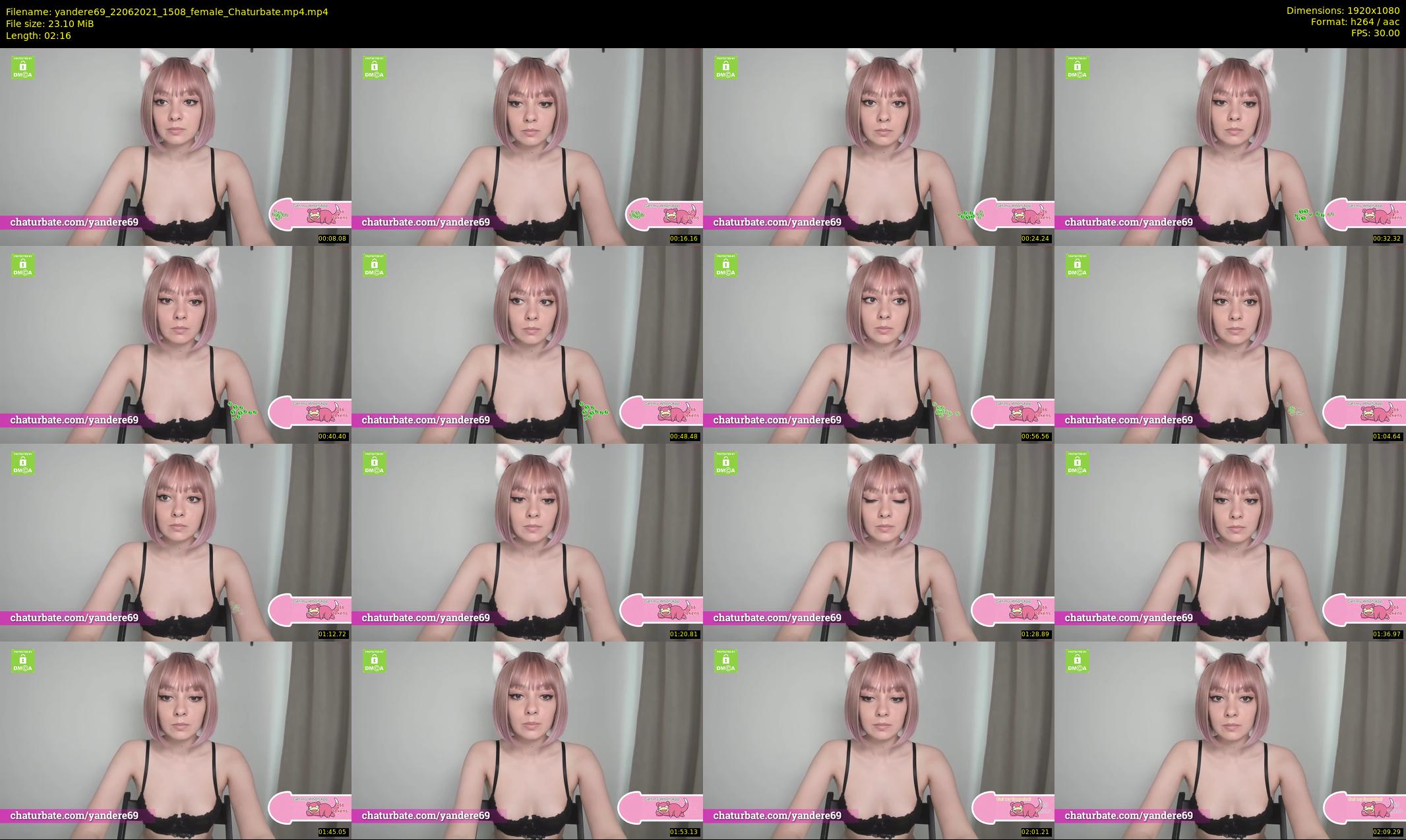 yandere69 — 3 minute Chaturbate female cam show recording, 1080p, Jun 22, 2021