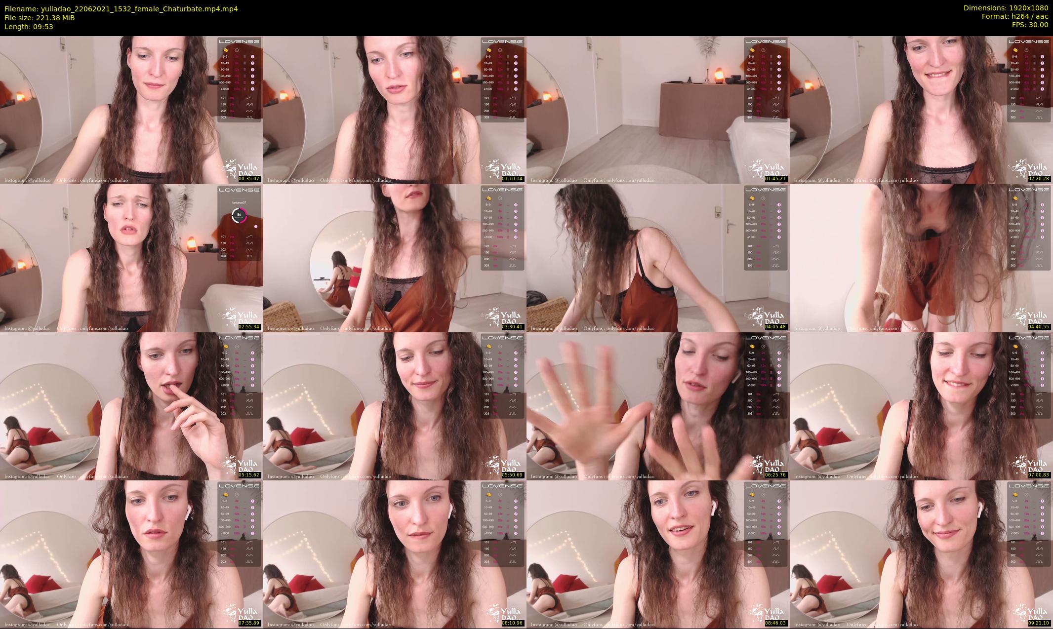 yulladao — 10 minute Chaturbate female cam show recording, 1080p, Jun 22, 2021