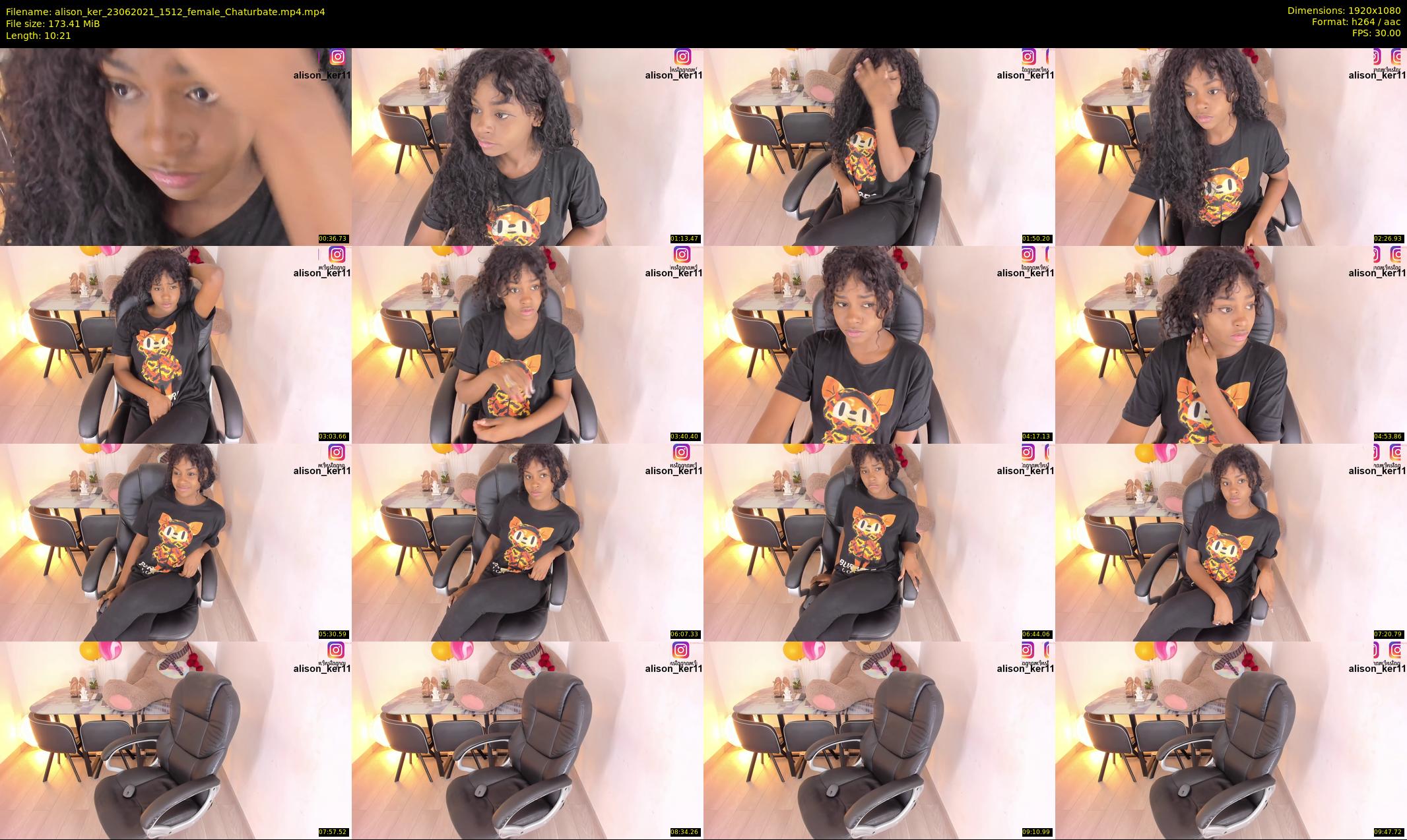 alison_ker — 11 minute Chaturbate female cam show recording, 1080p, Jun 23, 2021