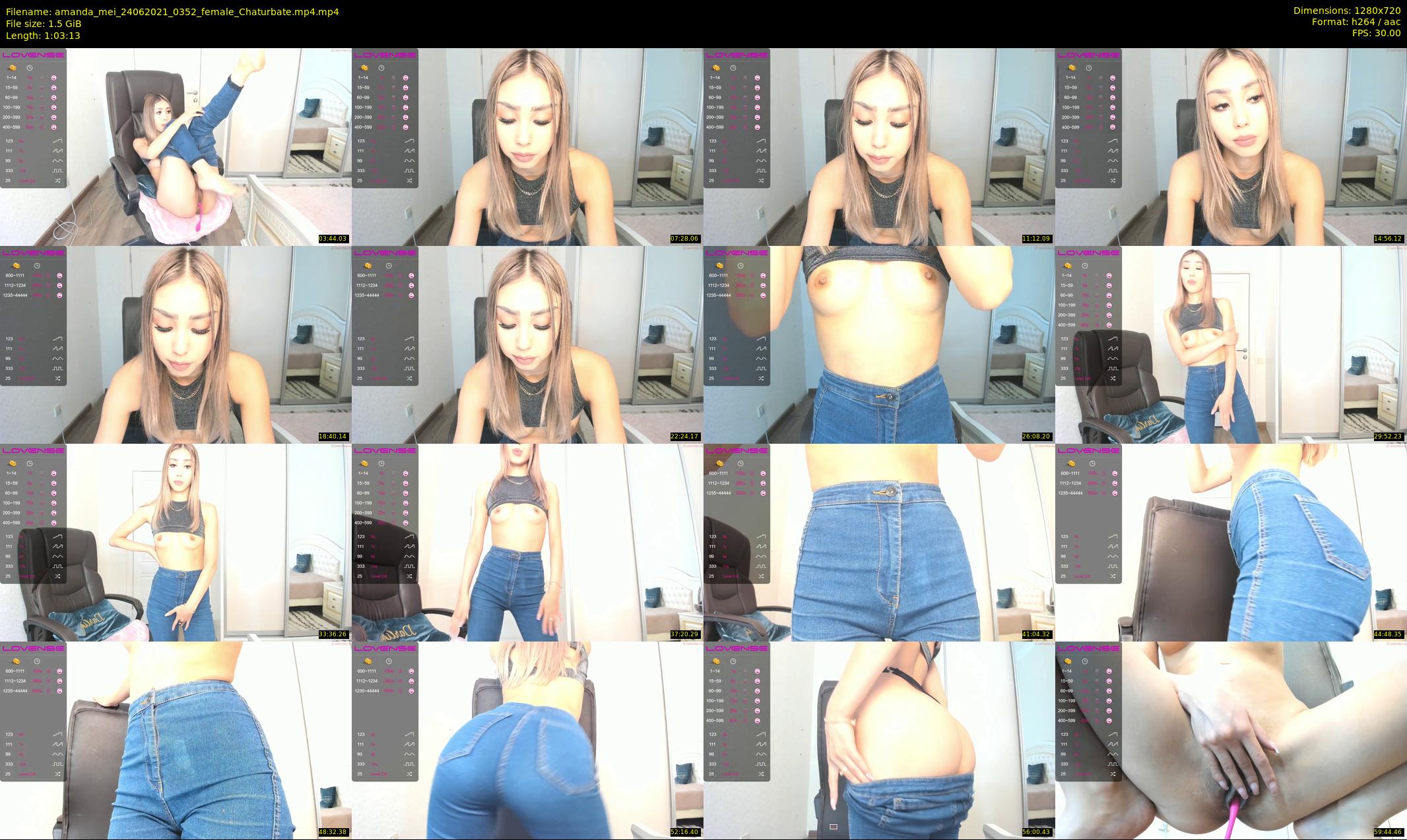 amanda_mei — 64 minute Chaturbate female cam show recording, 720p, Jun 24, 2021