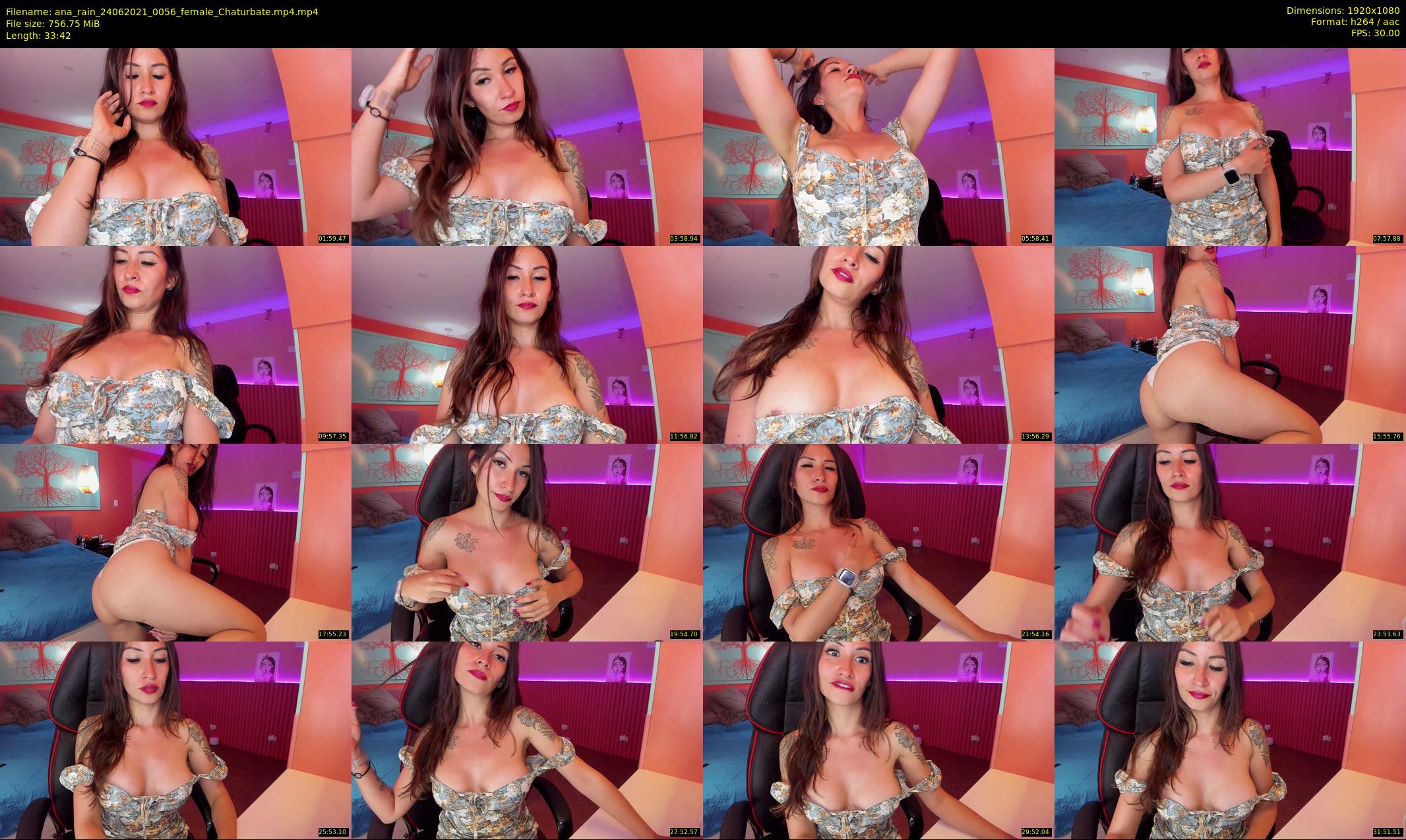 ana_rain — 34 minute Chaturbate female cam show recording, 1080p, Jun 24, 2021