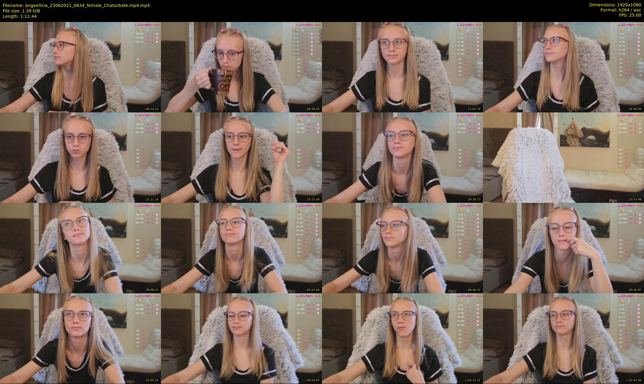 angeellina — 72 minute Chaturbate female cam show recording, 1080p, Jun 23, 2021