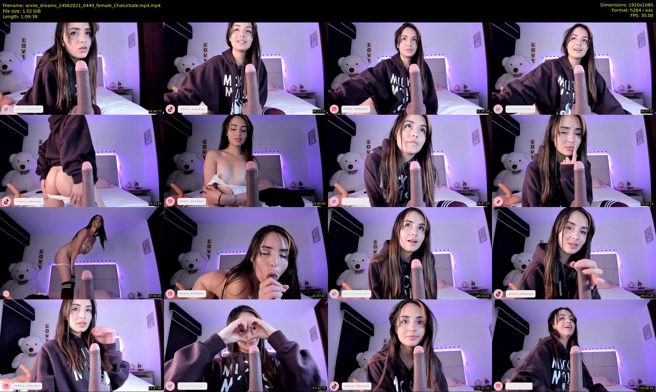 annie_dreams — 70 minute Chaturbate female cam show recording, 1080p, Jun 24, 2021