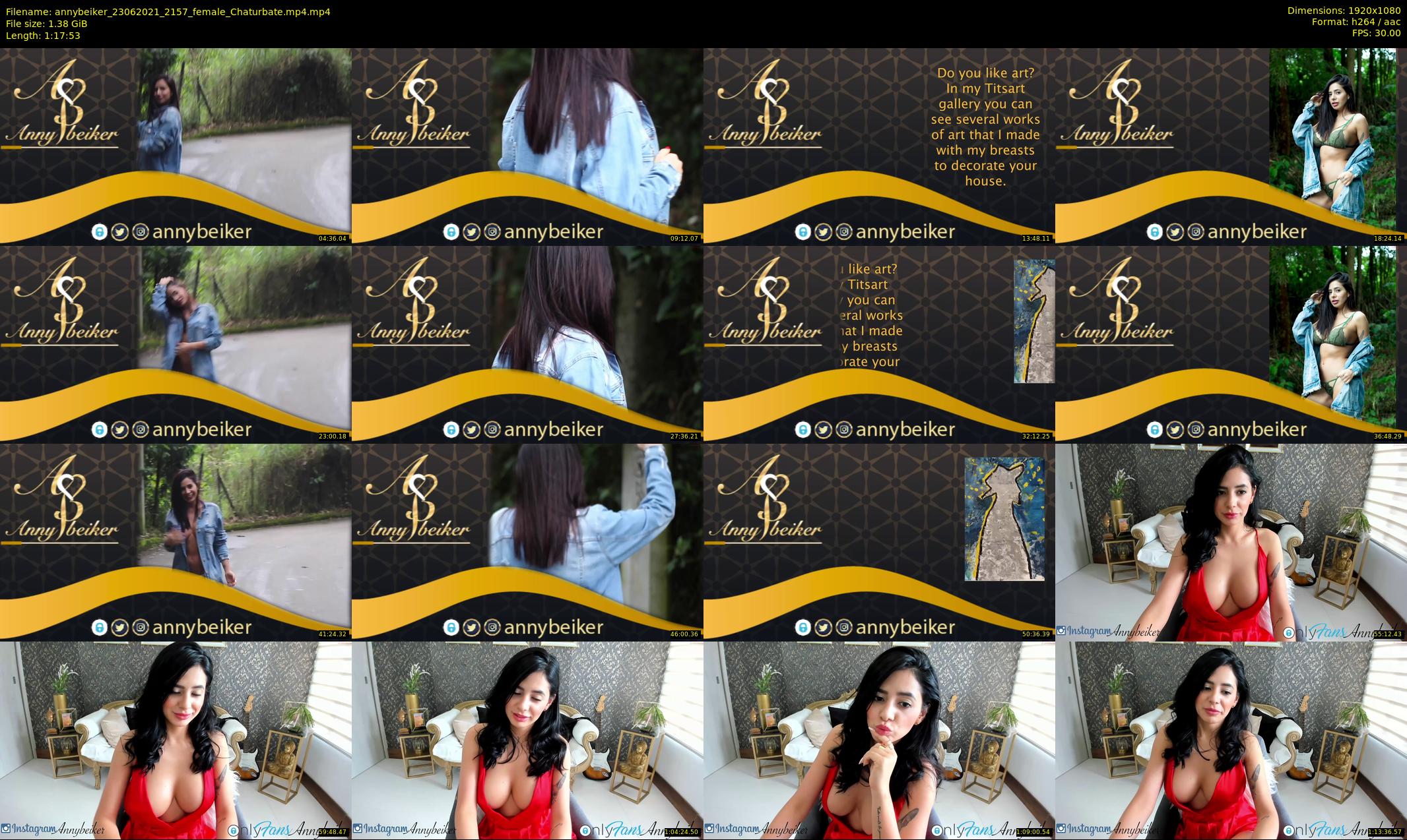 annybeiker — 78 minute Chaturbate female cam show recording, 1080p, Jun 23, 2021