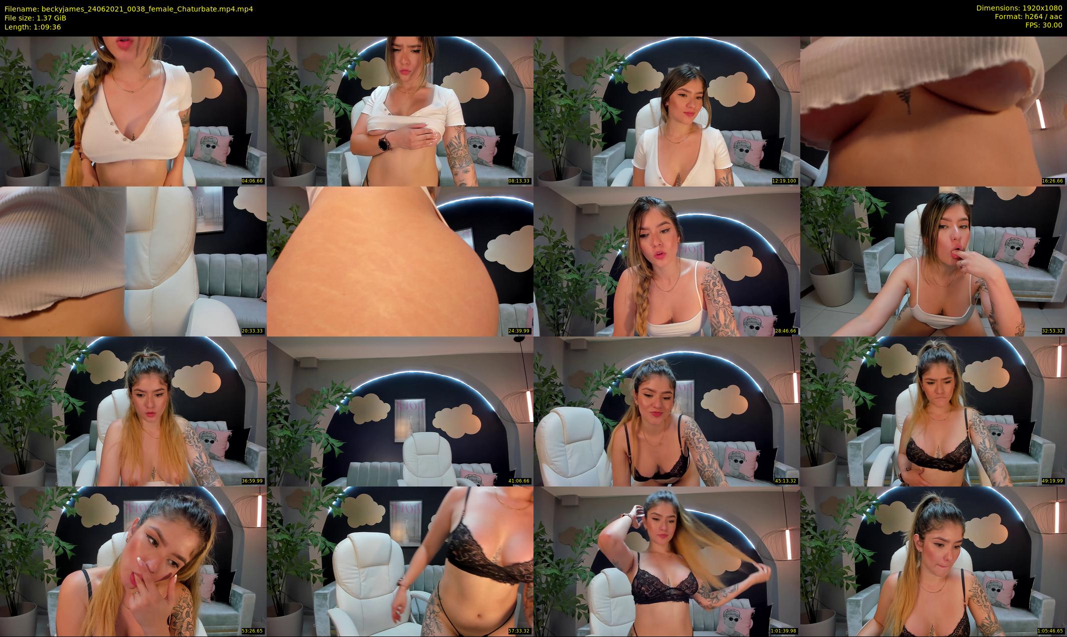 beckyjames — 70 minute Chaturbate female cam show recording, 1080p, Jun 24, 2021