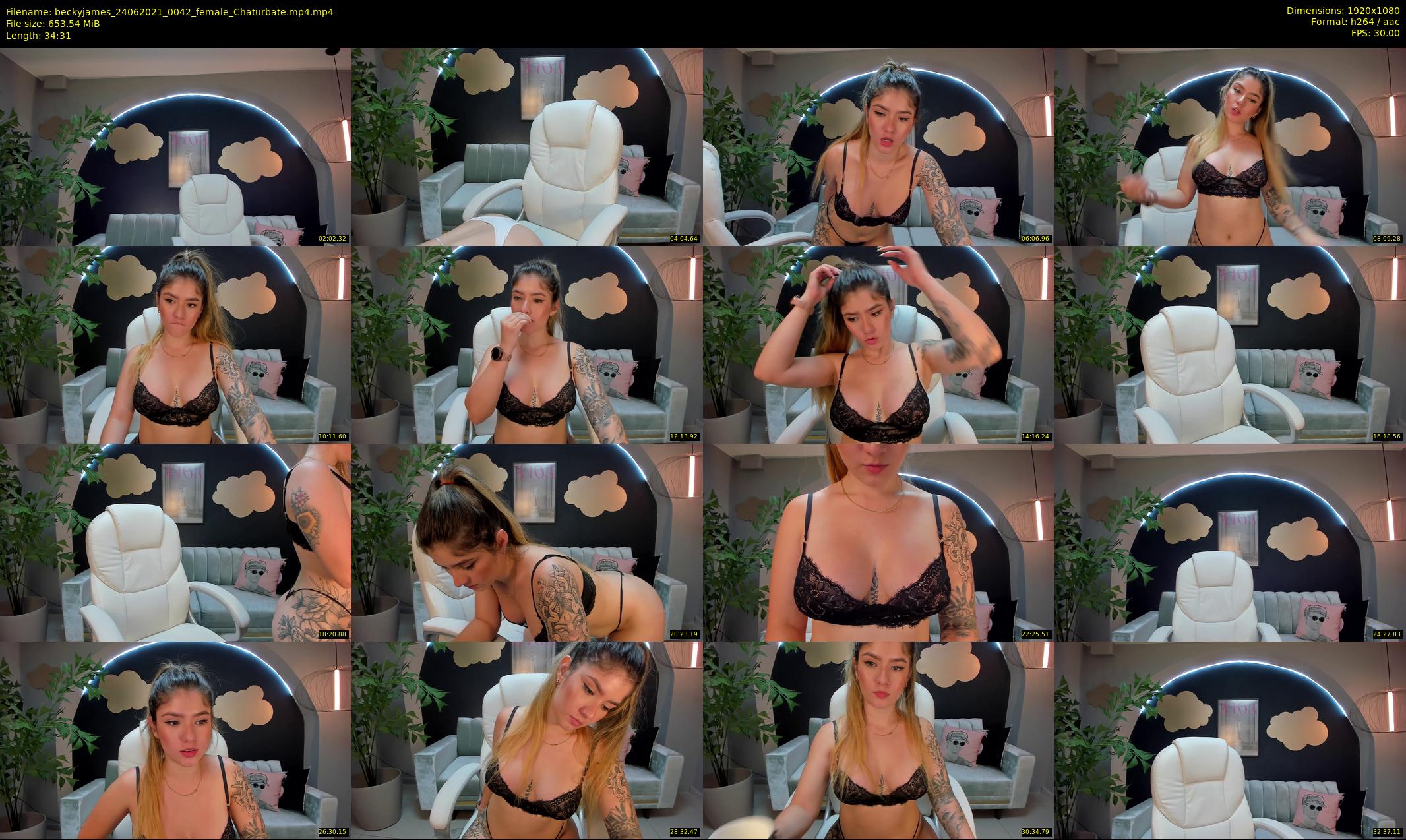 beckyjames — 35 minute Chaturbate female cam show recording, 1080p, Jun 24, 2021