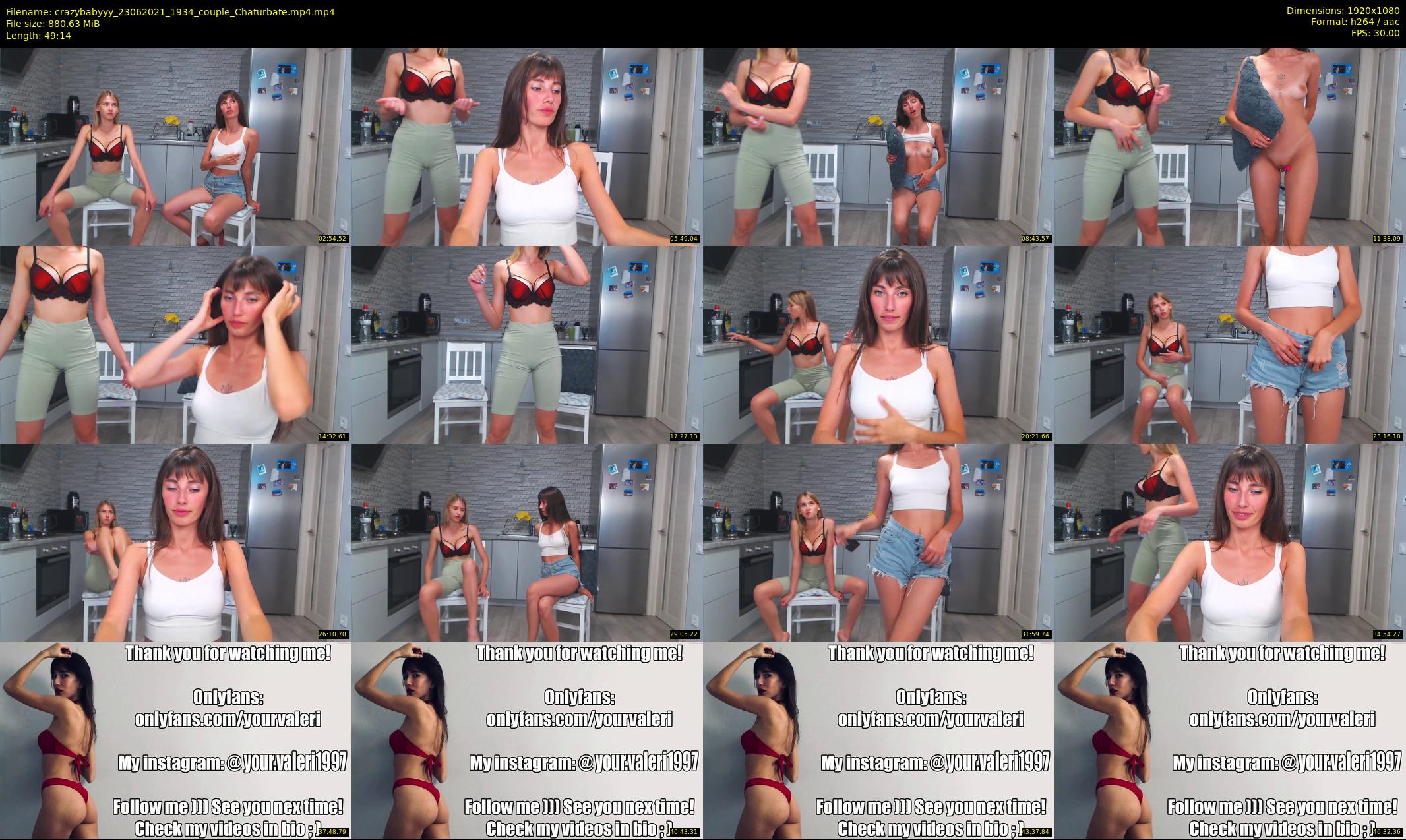 crazybabyyy — 50 minute Chaturbate couple cam show recording, 1080p, Jun 23, 2021