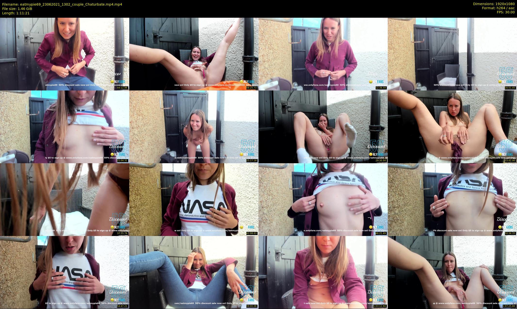eatmypie69 — 72 minute Chaturbate female cam show recording, 1080p, Jun 23, 2021