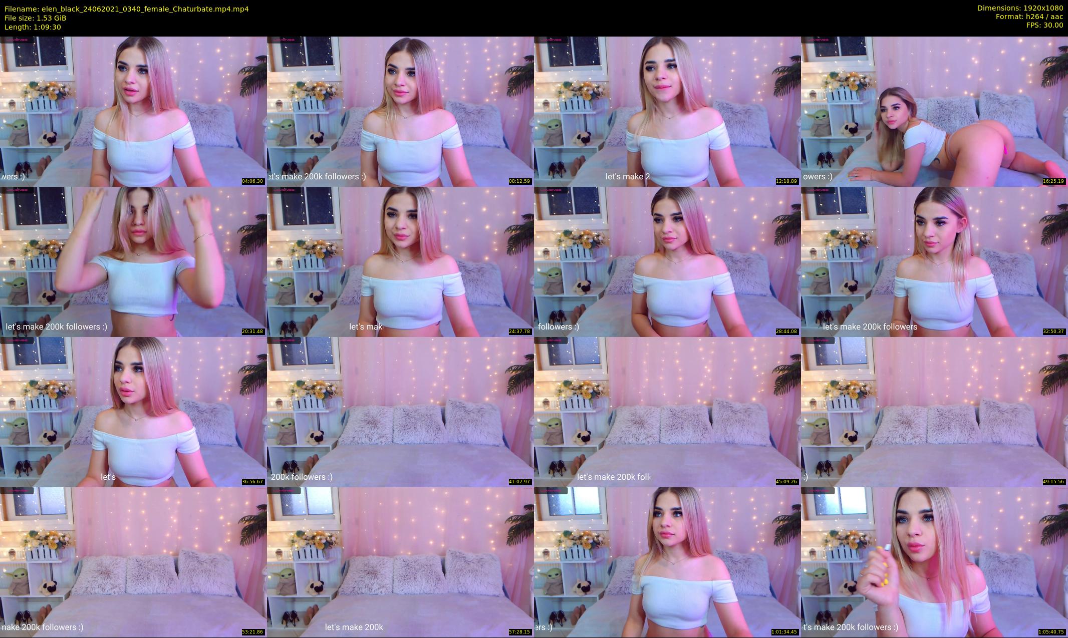 elen_black — 70 minute Chaturbate female cam show recording, 1080p, Jun 24, 2021