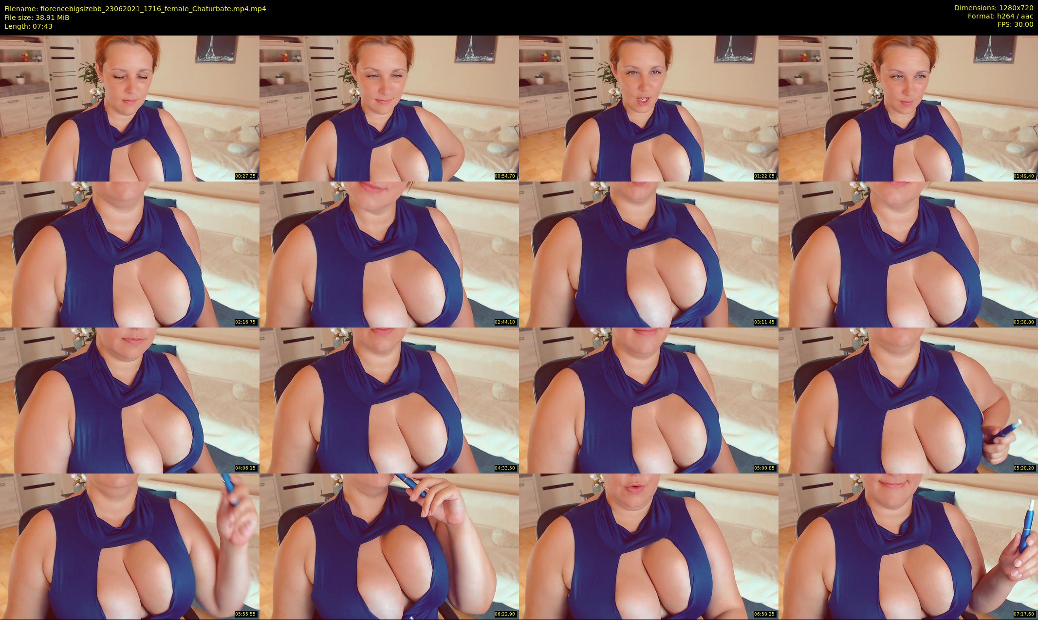 florencebigsizebb — 8 minute Chaturbate female cam show recording, 720p, Jun 23, 2021