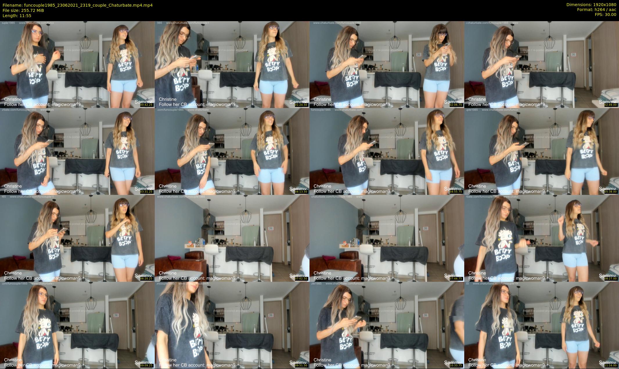 funcouple1985 — 12 minute Chaturbate couple cam show recording, 1080p, Jun 23, 2021