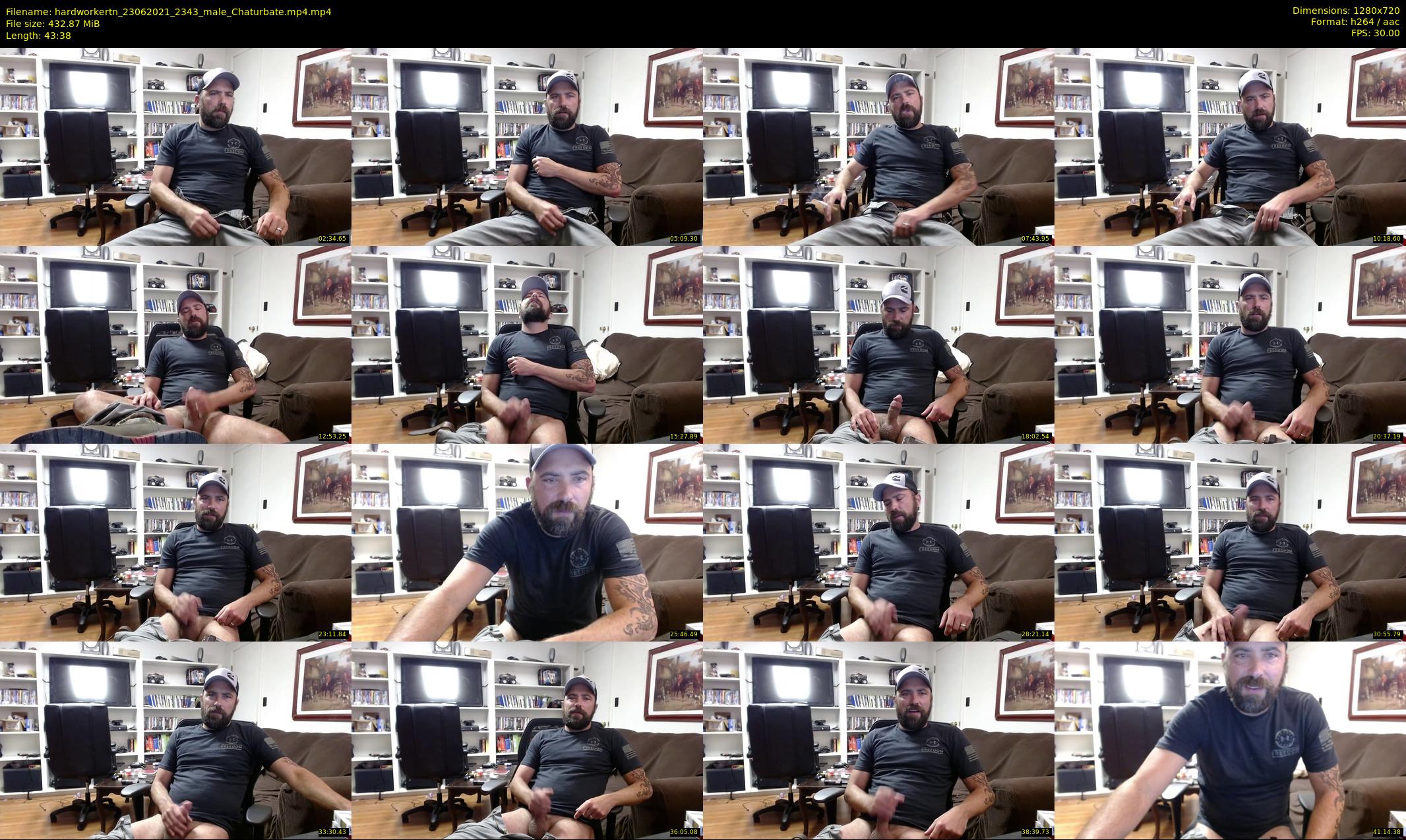 hardworkertn — 44 minute Chaturbate male cam show recording, 720p, Jun 23, 2021
