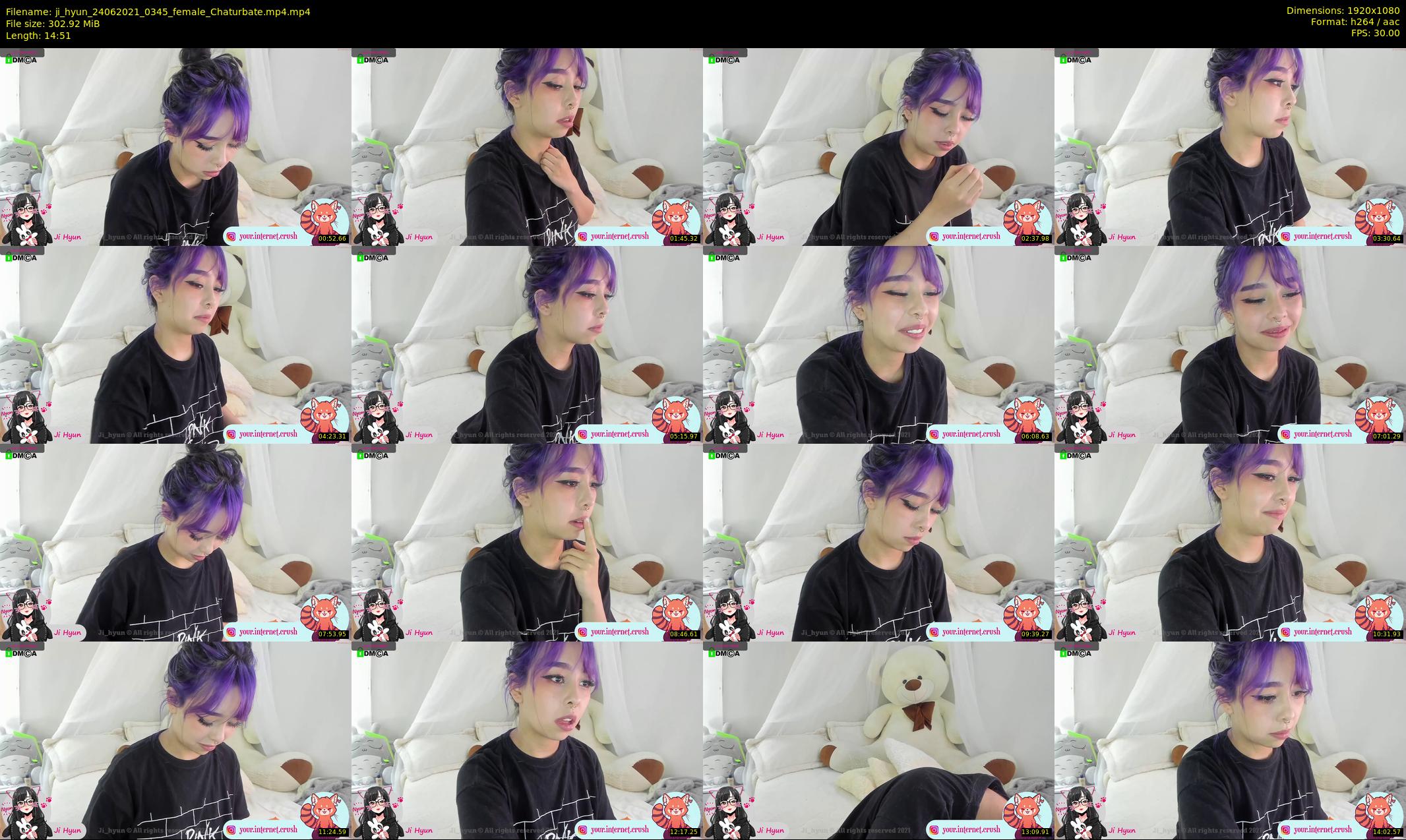 ji_hyun — 15 minute Chaturbate female cam show recording, 1080p, Jun 24, 2021