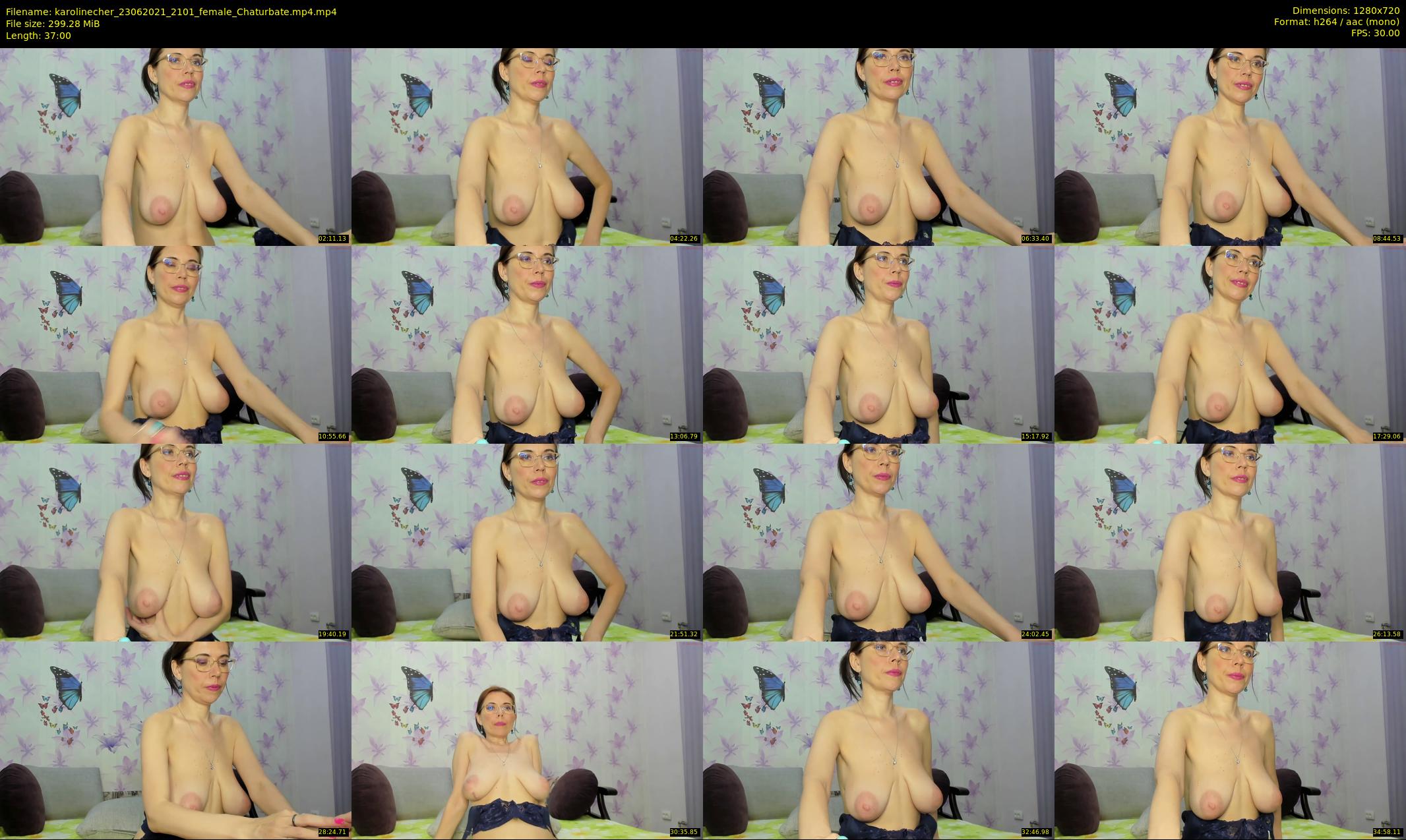 karolinecher — 37 minute Chaturbate female cam show recording, 720p, Jun 23, 2021