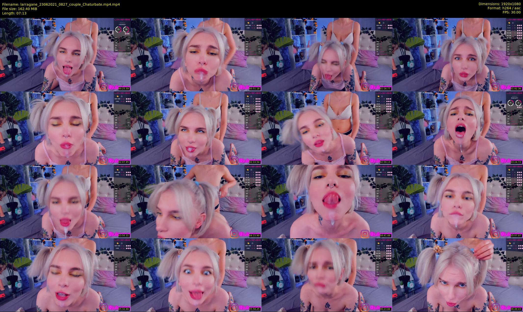 larragane — 8 minute Chaturbate couple cam show recording, 1080p, Jun 23, 2021