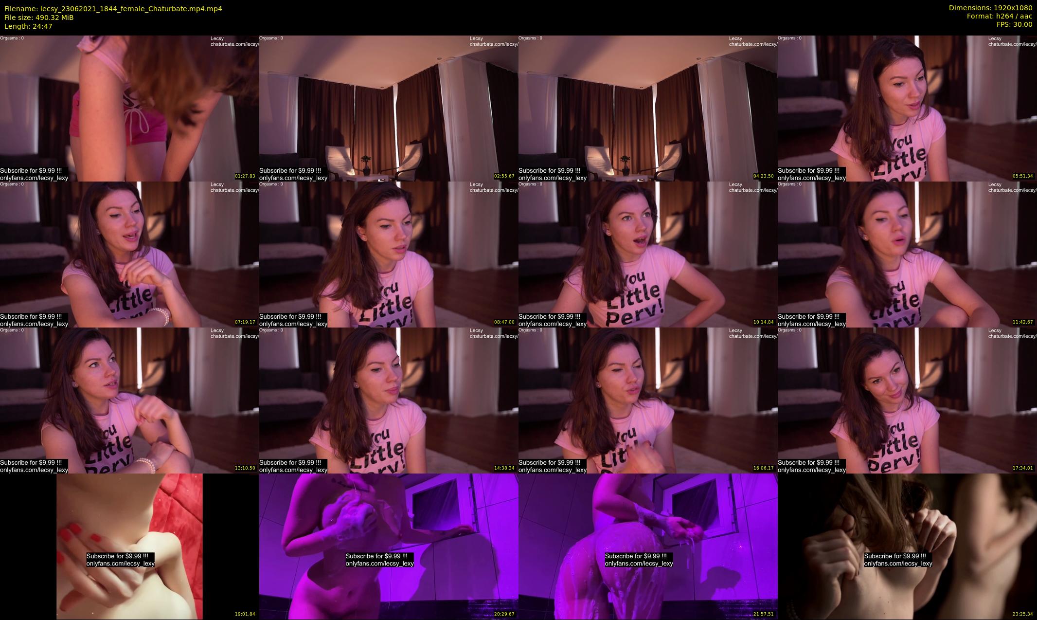 lecsy — 25 minute Chaturbate female cam show recording, 1080p, Jun 23, 2021