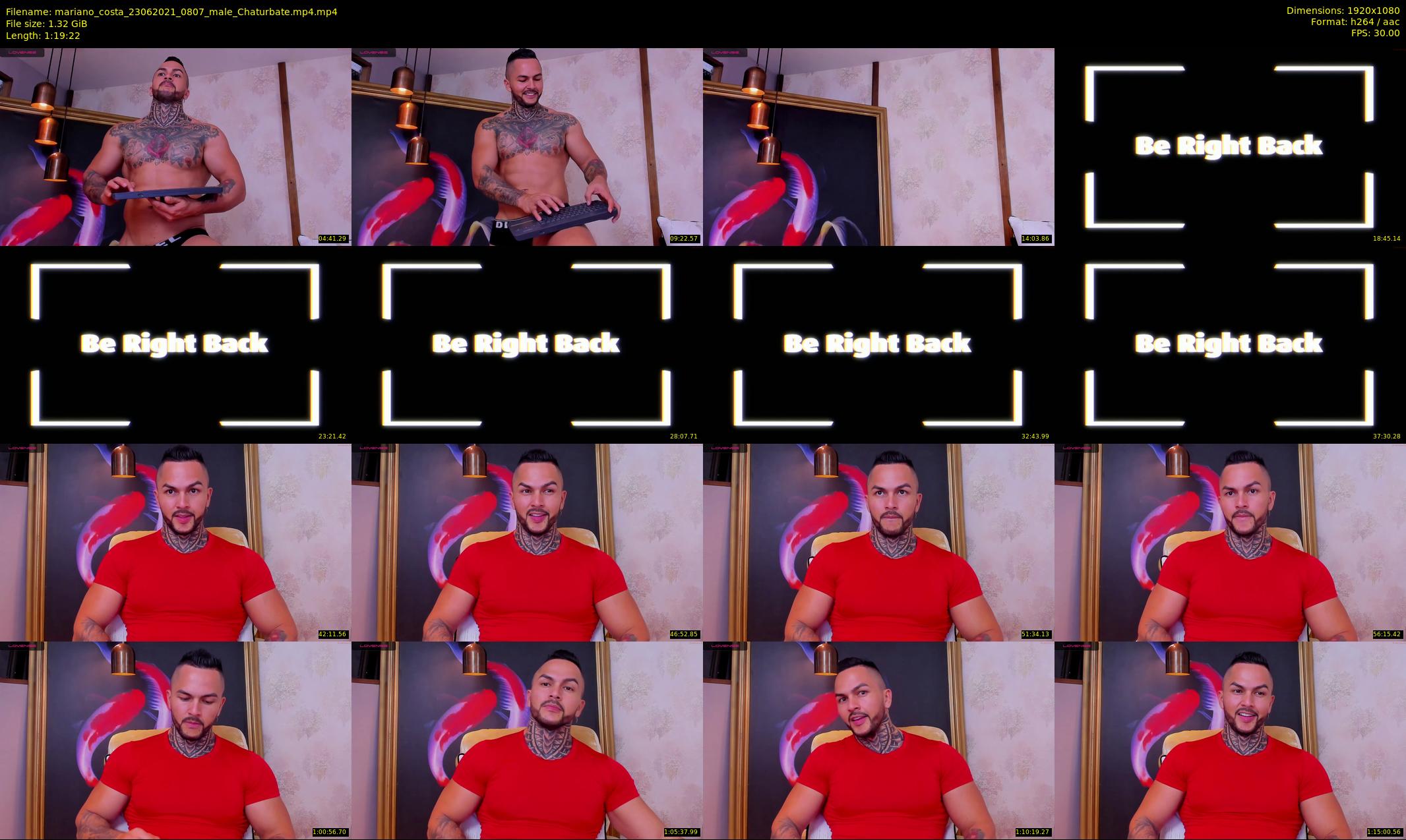 mariano_costa — 80 minute Chaturbate male cam show recording, 1080p, Jun 23, 2021