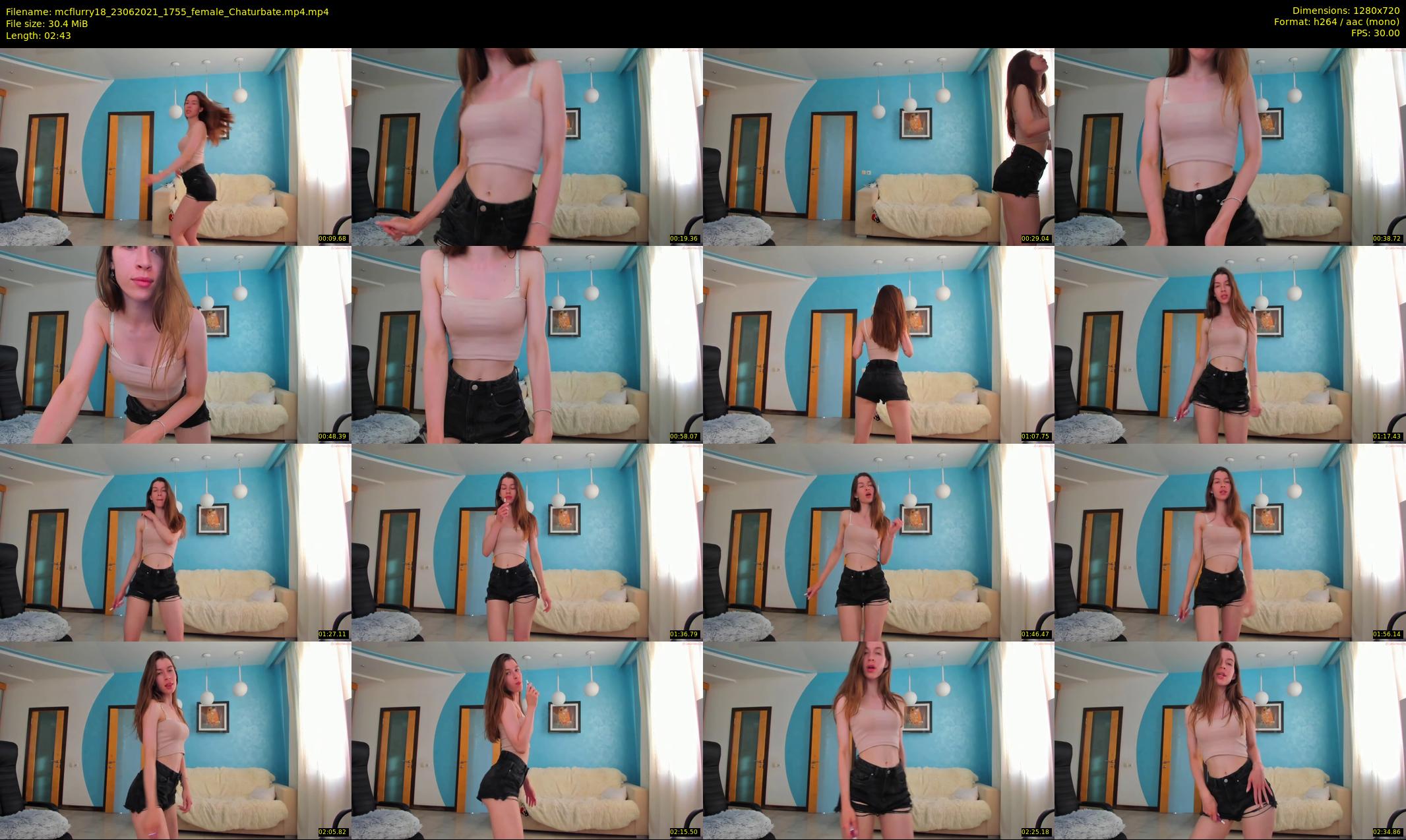 mcflurry18 — 3 minute Chaturbate female cam show recording, 720p, Jun 23, 2021
