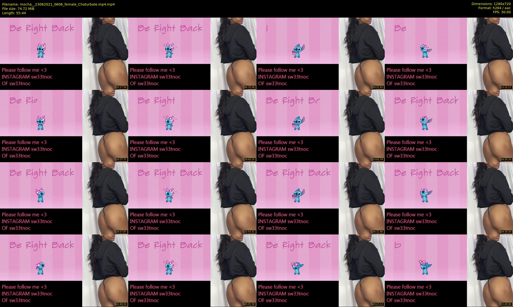 mocha_ — 56 minute Chaturbate female cam show recording, 720p, Jun 23, 2021