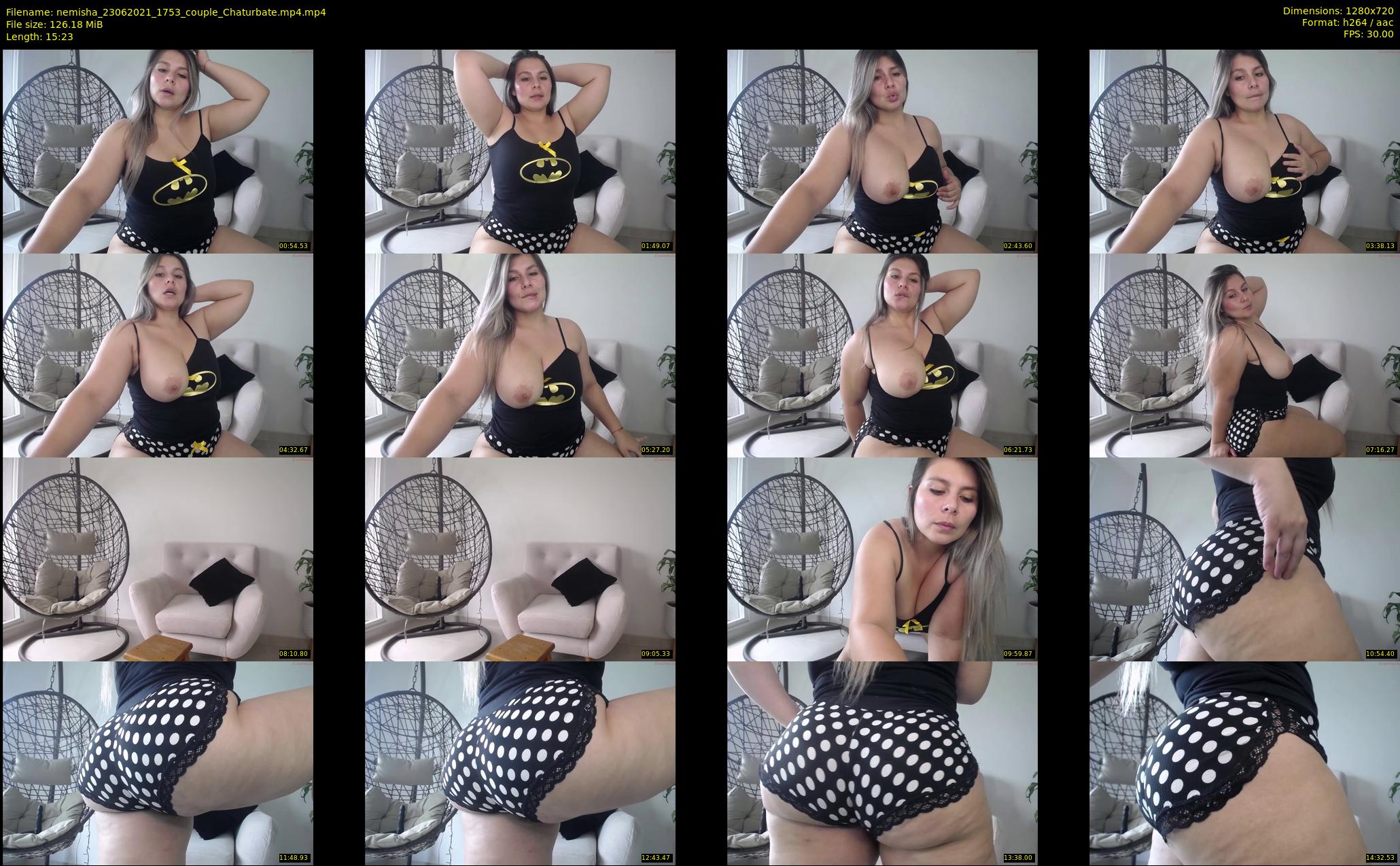 nemisha — 16 minute Chaturbate female cam show recording, 720p, Jun 23, 2021