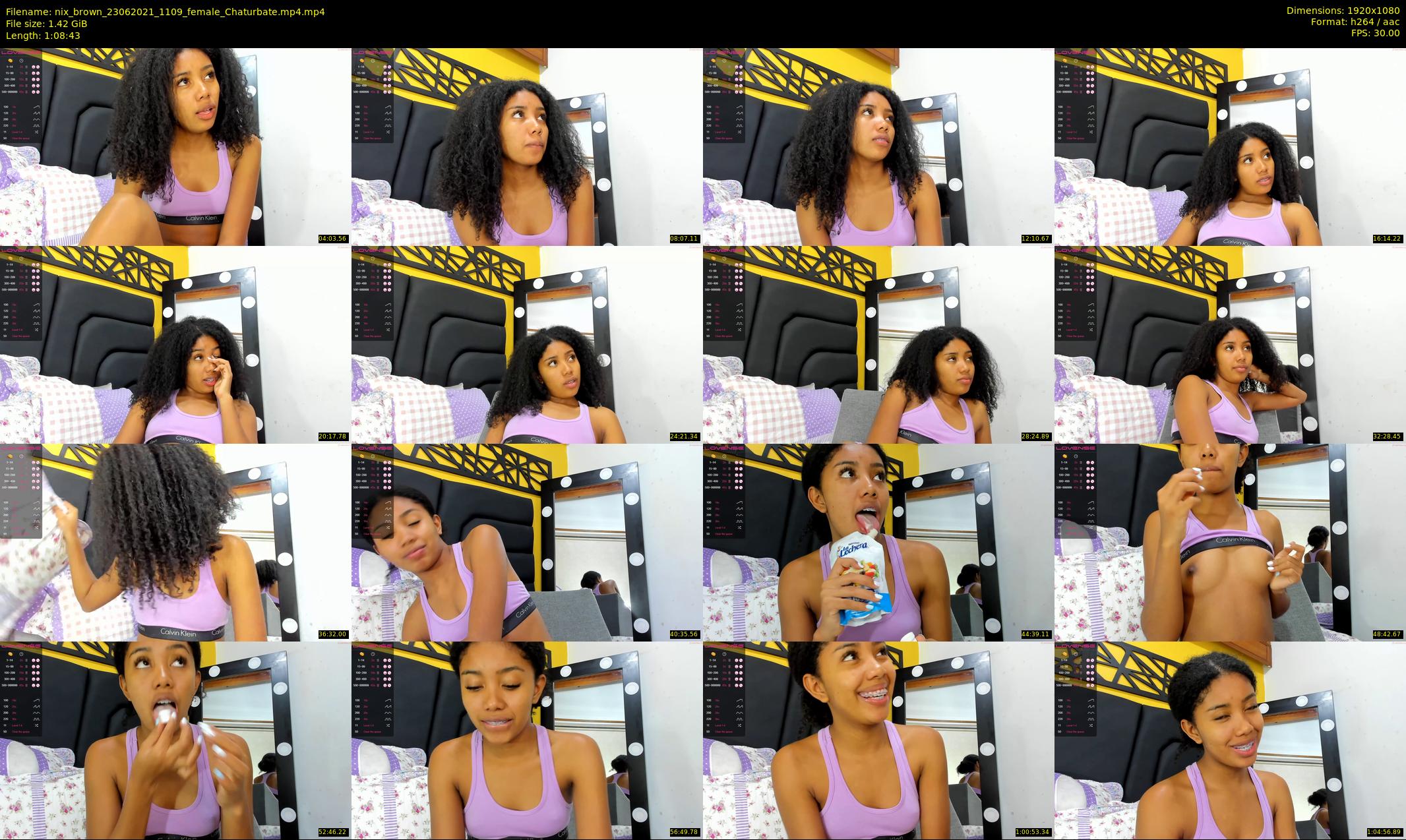 nix_brown — 69 minute Chaturbate female cam show recording, 1080p, Jun 23, 2021