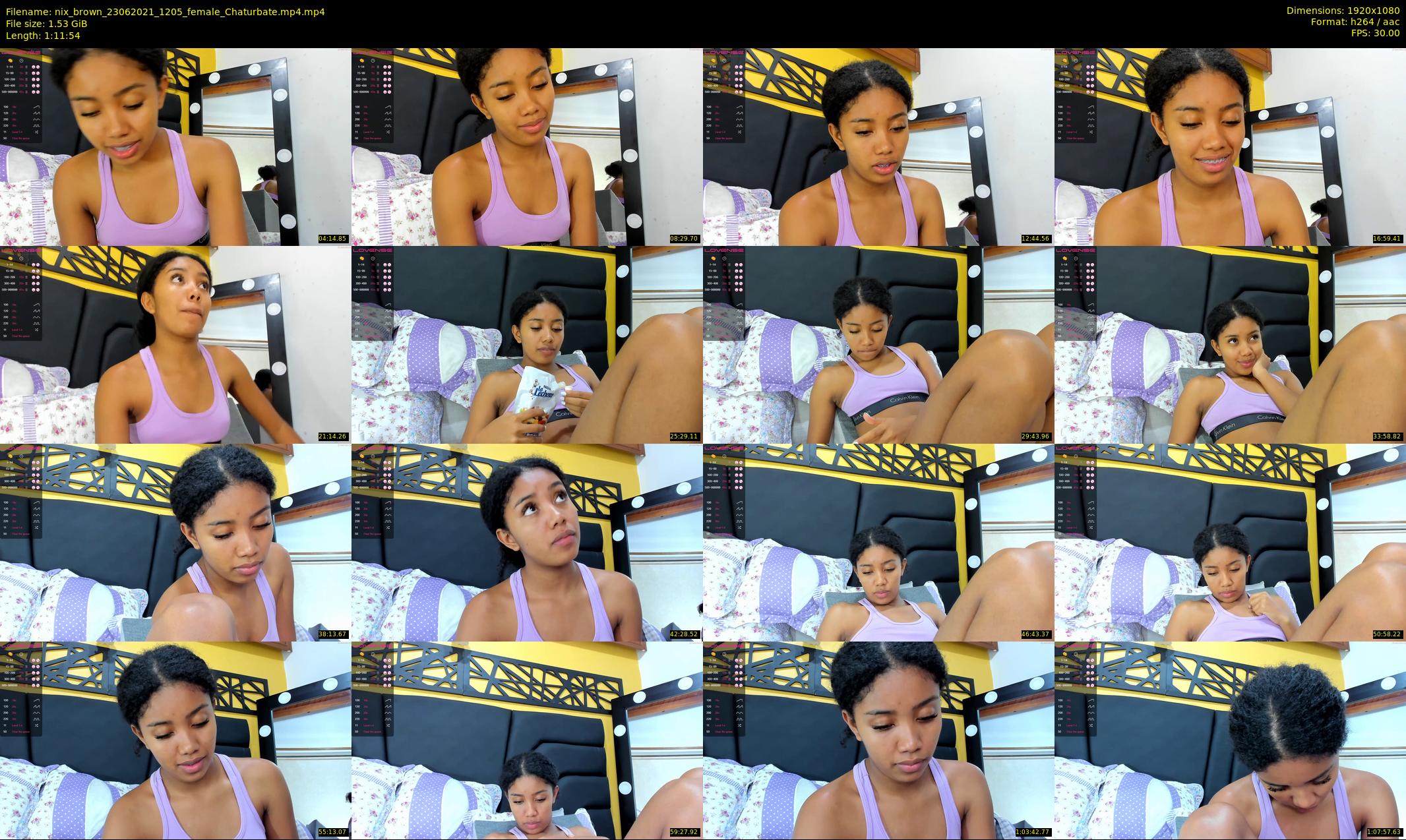 nix_brown — 72 minute Chaturbate female cam show recording, 1080p, Jun 23, 2021