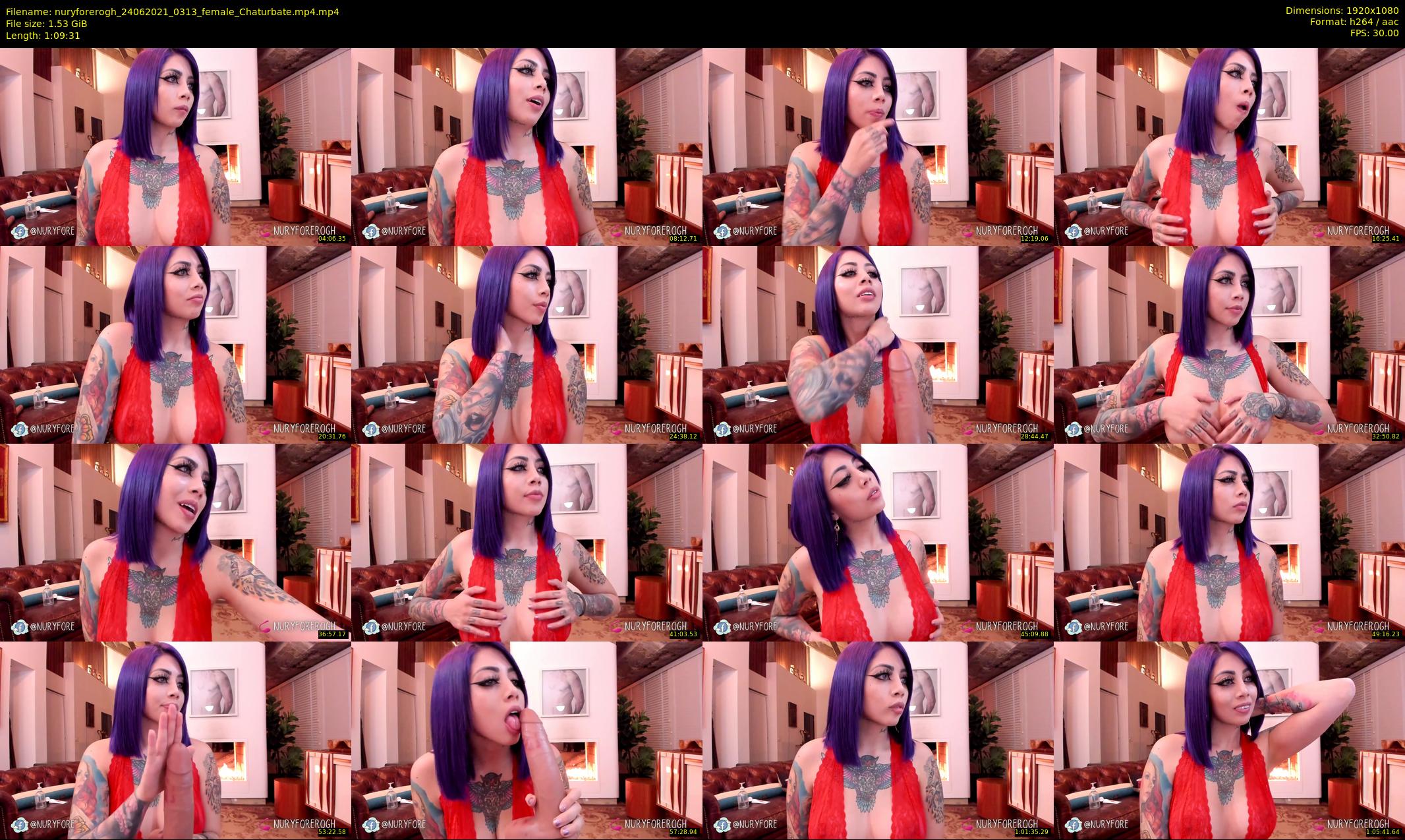 nuryforerogh — 70 minute Chaturbate female cam show recording, 1080p, Jun 24, 2021