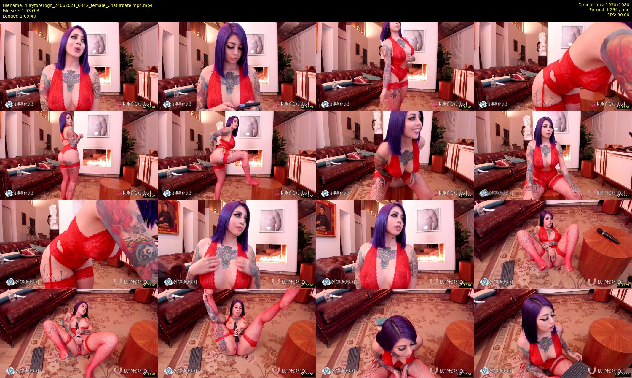 nuryforerogh — 70 minute Chaturbate female cam show recording, 1080p, Jun 24, 2021