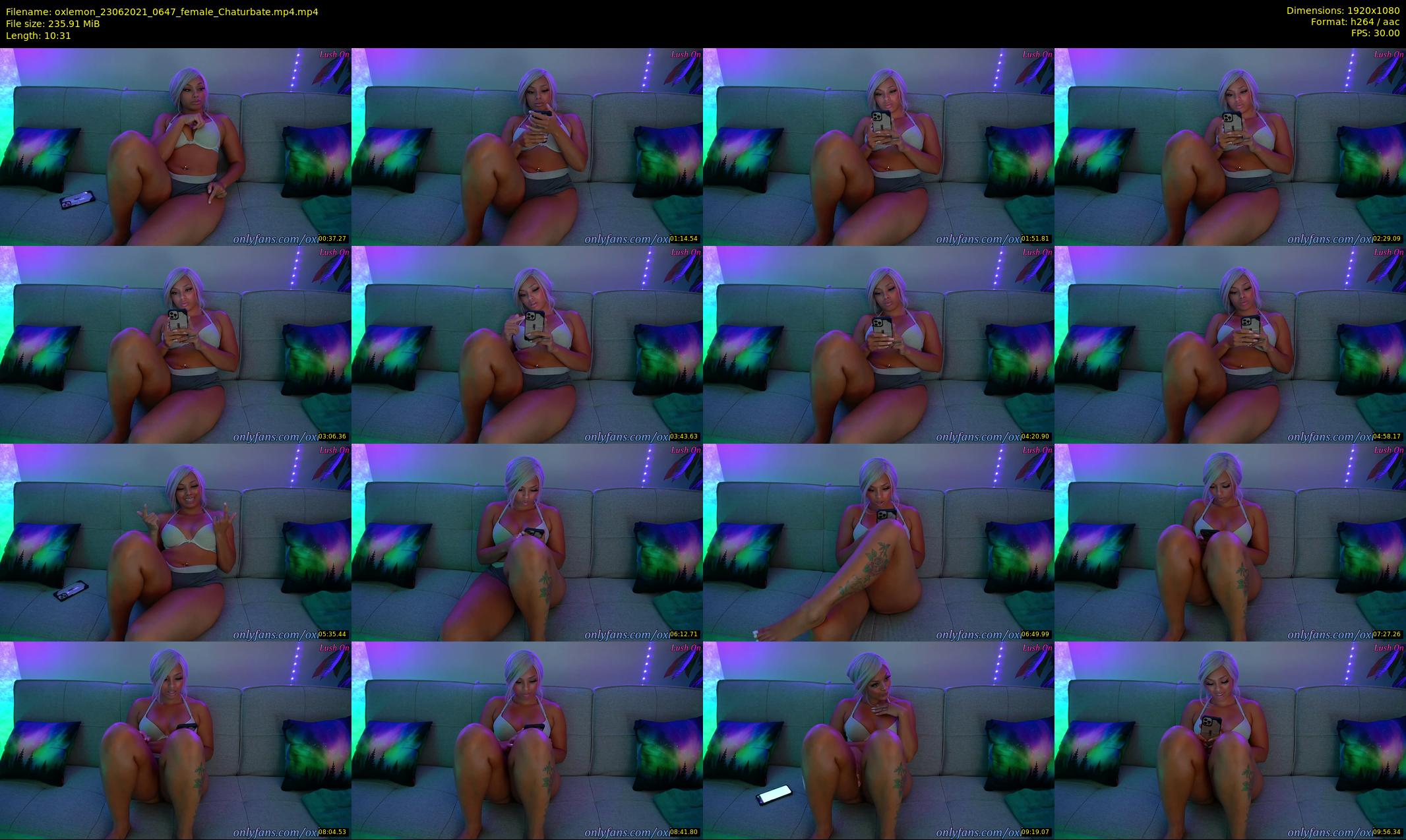 oxlemon — 11 minute Chaturbate female cam show recording, 1080p, Jun 23, 2021