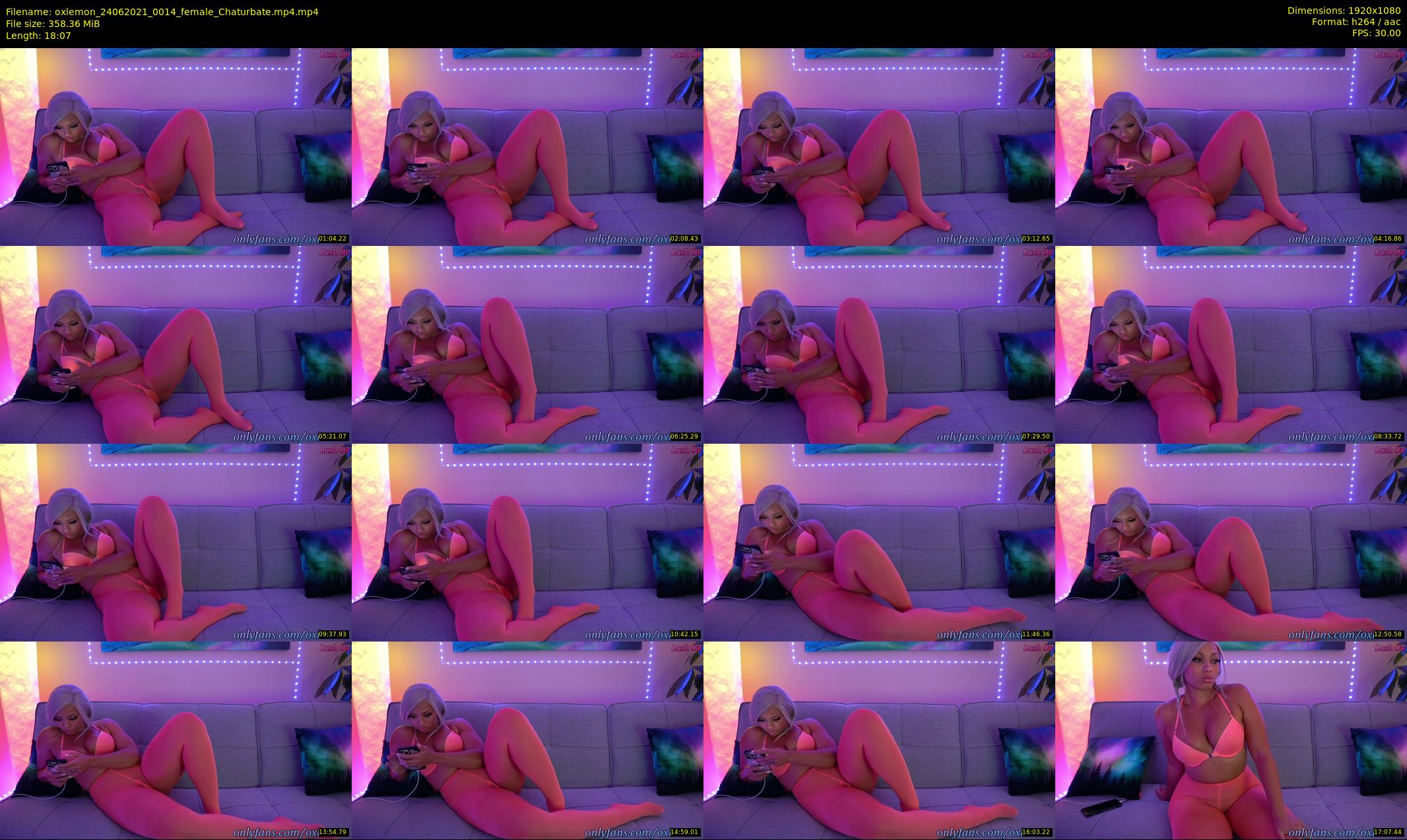 oxlemon — 19 minute Chaturbate female cam show recording, 1080p, Jun 24, 2021