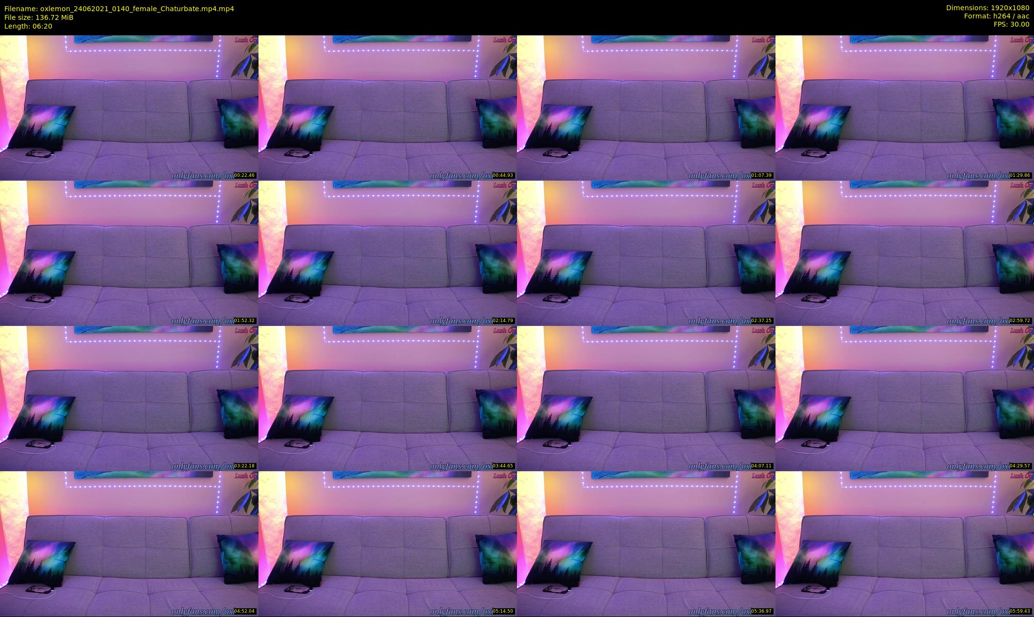oxlemon — 7 minute Chaturbate female cam show recording, 1080p, Jun 24, 2021