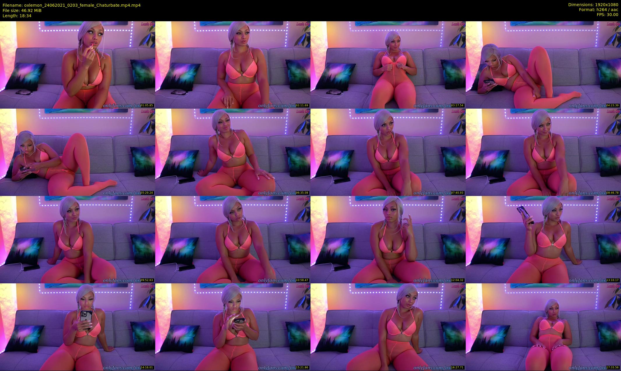 oxlemon — 19 minute Chaturbate female cam show recording, 1080p, Jun 24, 2021