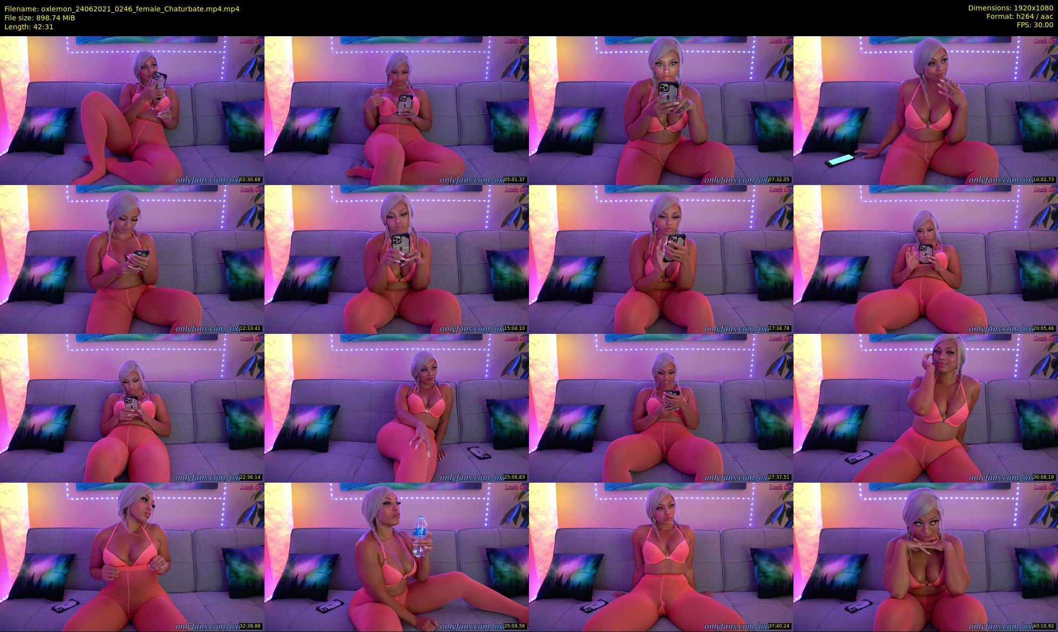 oxlemon — 43 minute Chaturbate female cam show recording, 1080p, Jun 24, 2021