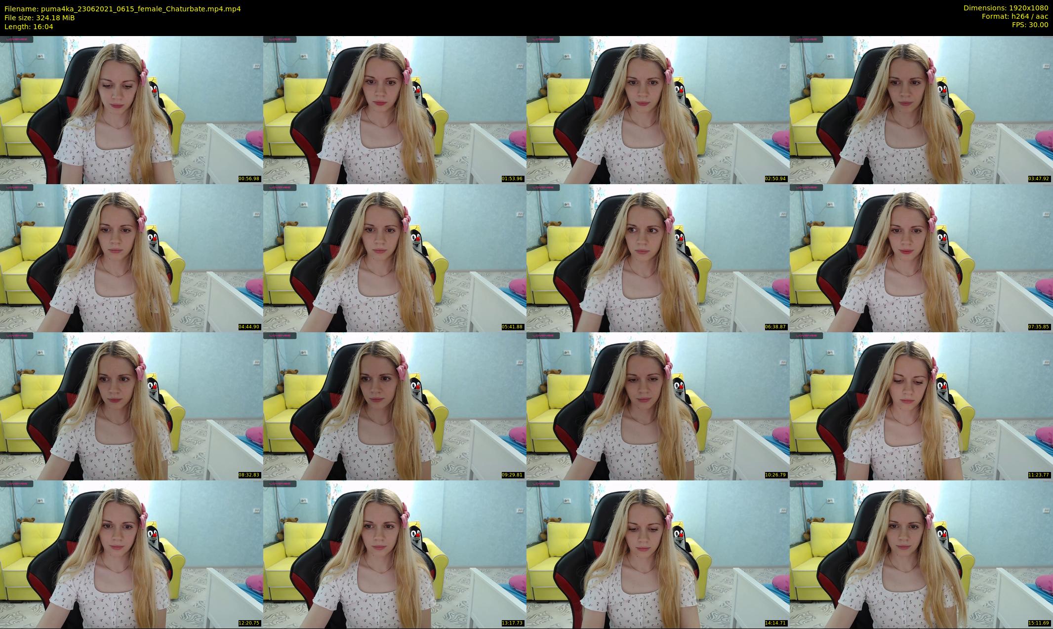 puma4ka — 17 minute Chaturbate female cam show recording, 1080p, Jun 23, 2021