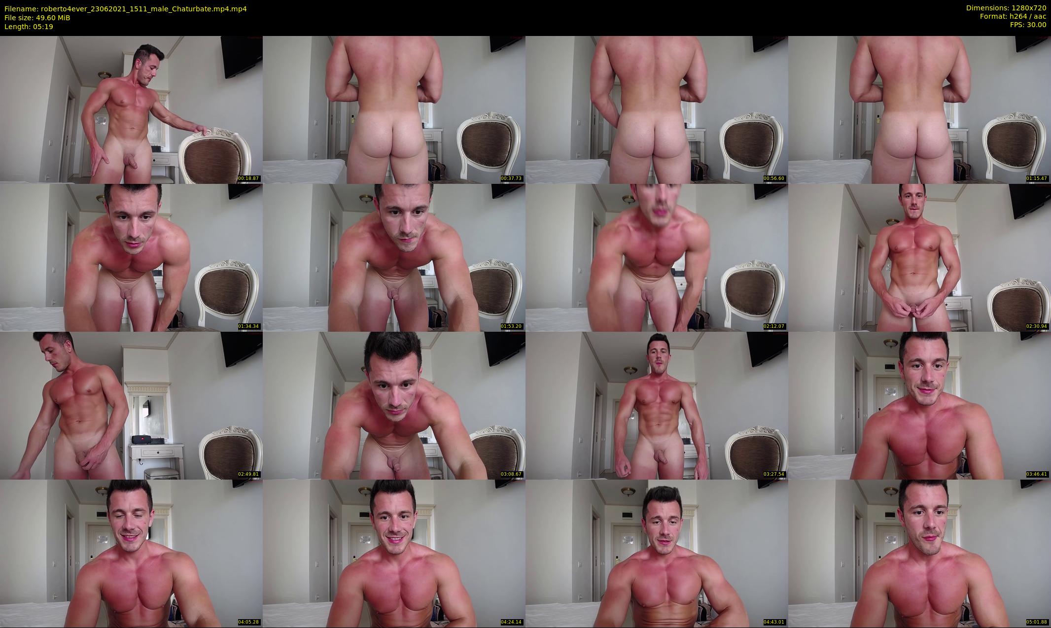 roberto4ever — 6 minute Chaturbate male cam show recording, 720p, Jun 23, 2021