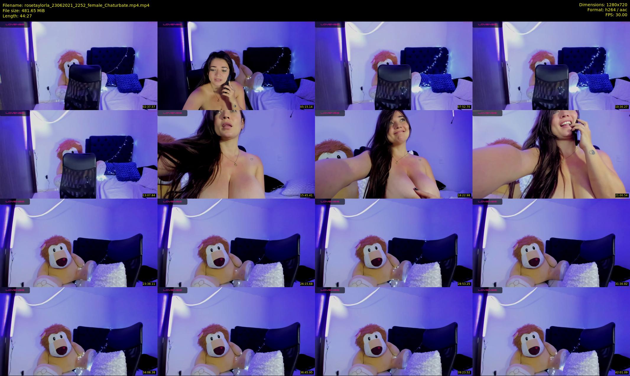 rosetaylorla — 45 minute Chaturbate female cam show recording, 720p, Jun 23, 2021