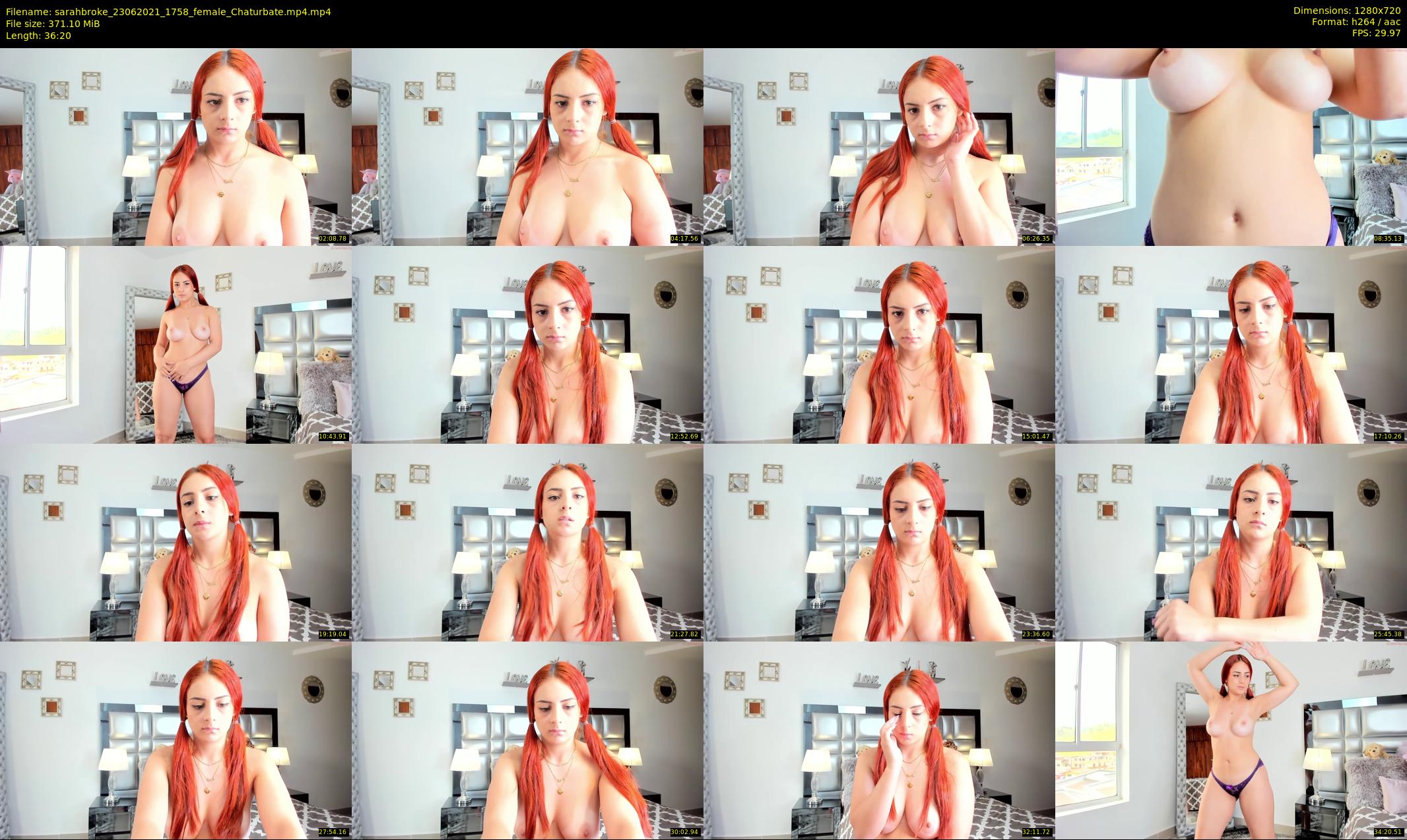 sarahbroke — 37 minute Chaturbate female cam show recording, 720p, Jun 23, 2021