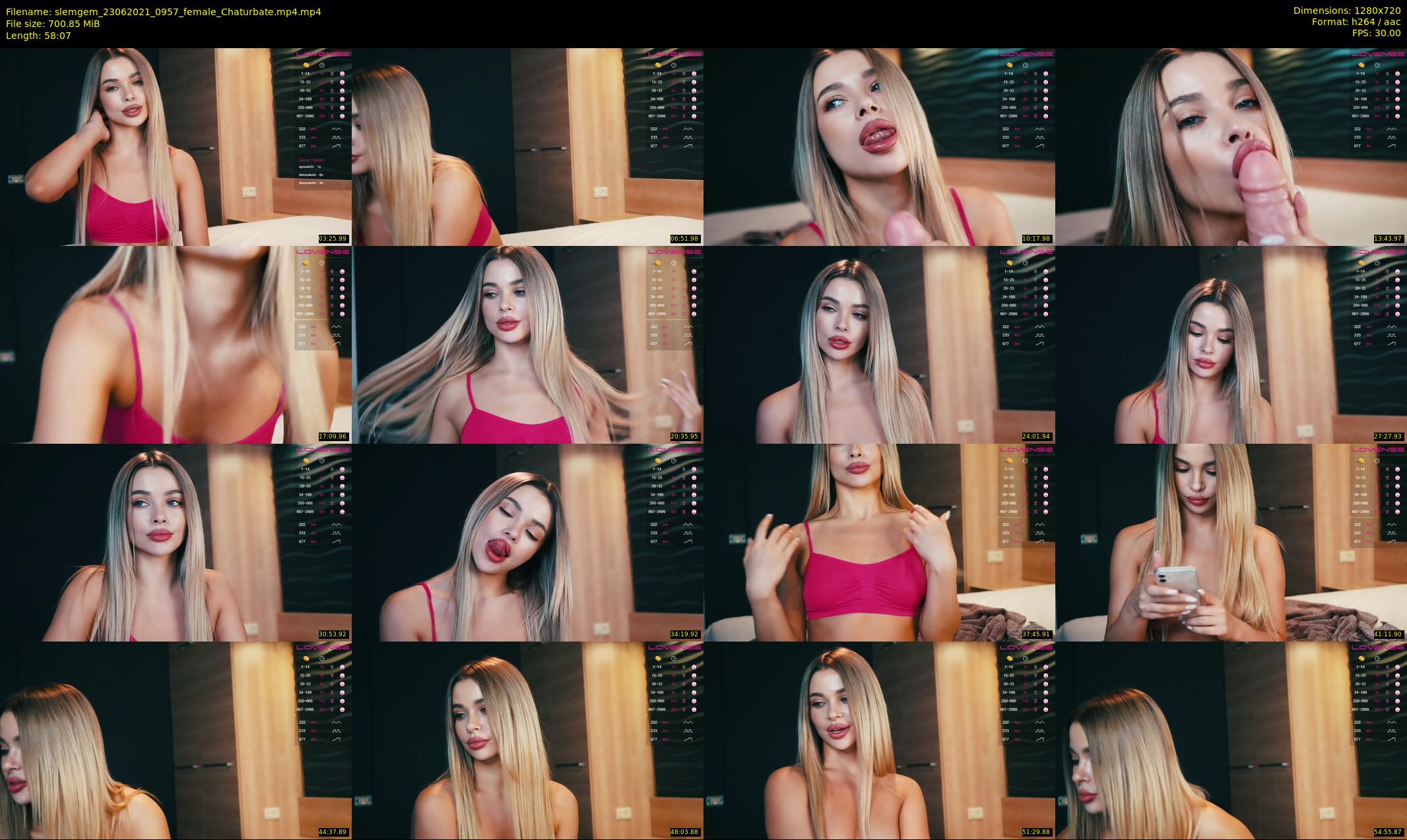 slemgem — 59 minute Chaturbate couple cam show recording, 720p, Jun 23, 2021