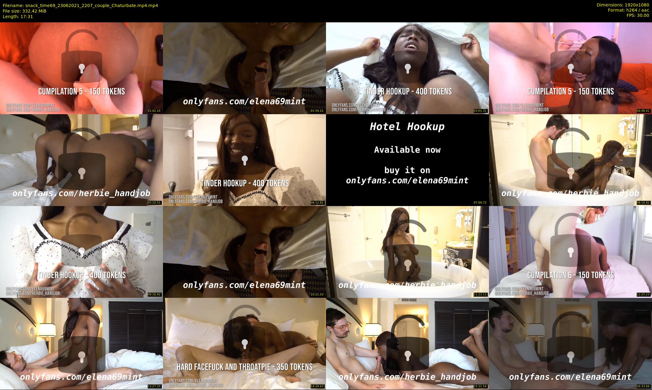 snack_time69 — 18 minute Chaturbate couple cam show recording, 1080p, Jun 23, 2021