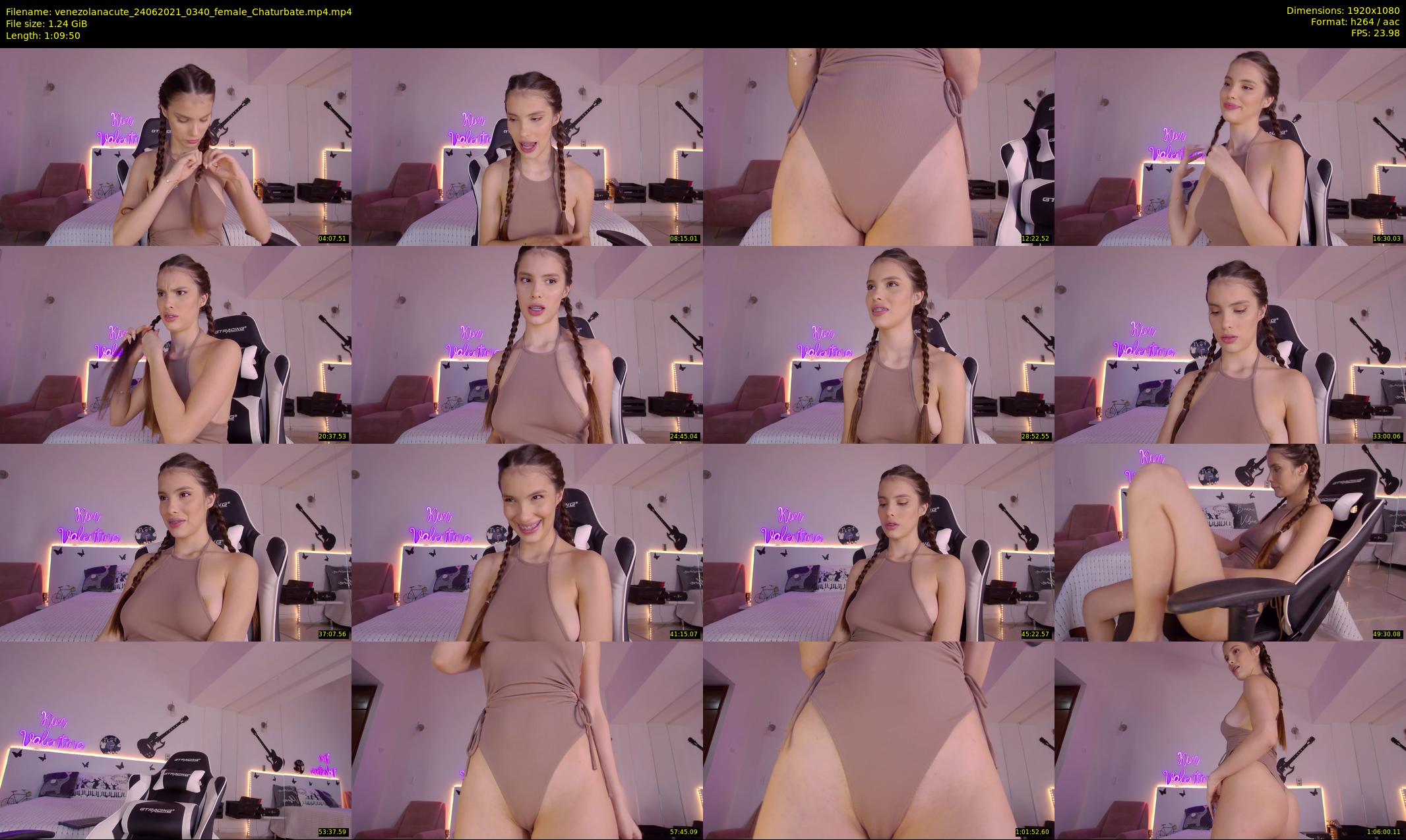 venezolanacute — 70 minute Chaturbate female cam show recording, 1080p, Jun 24, 2021