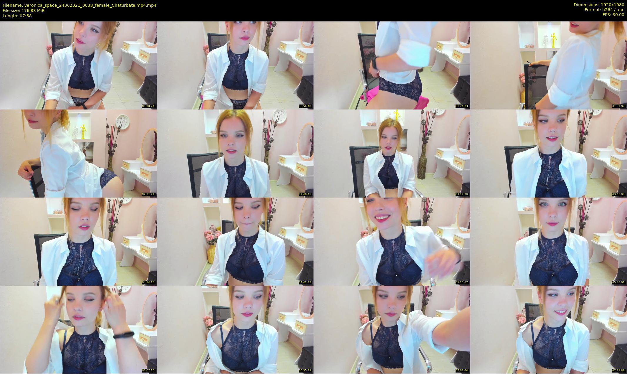 veronica_space — 8 minute Chaturbate female cam show recording, 1080p, Jun 24, 2021