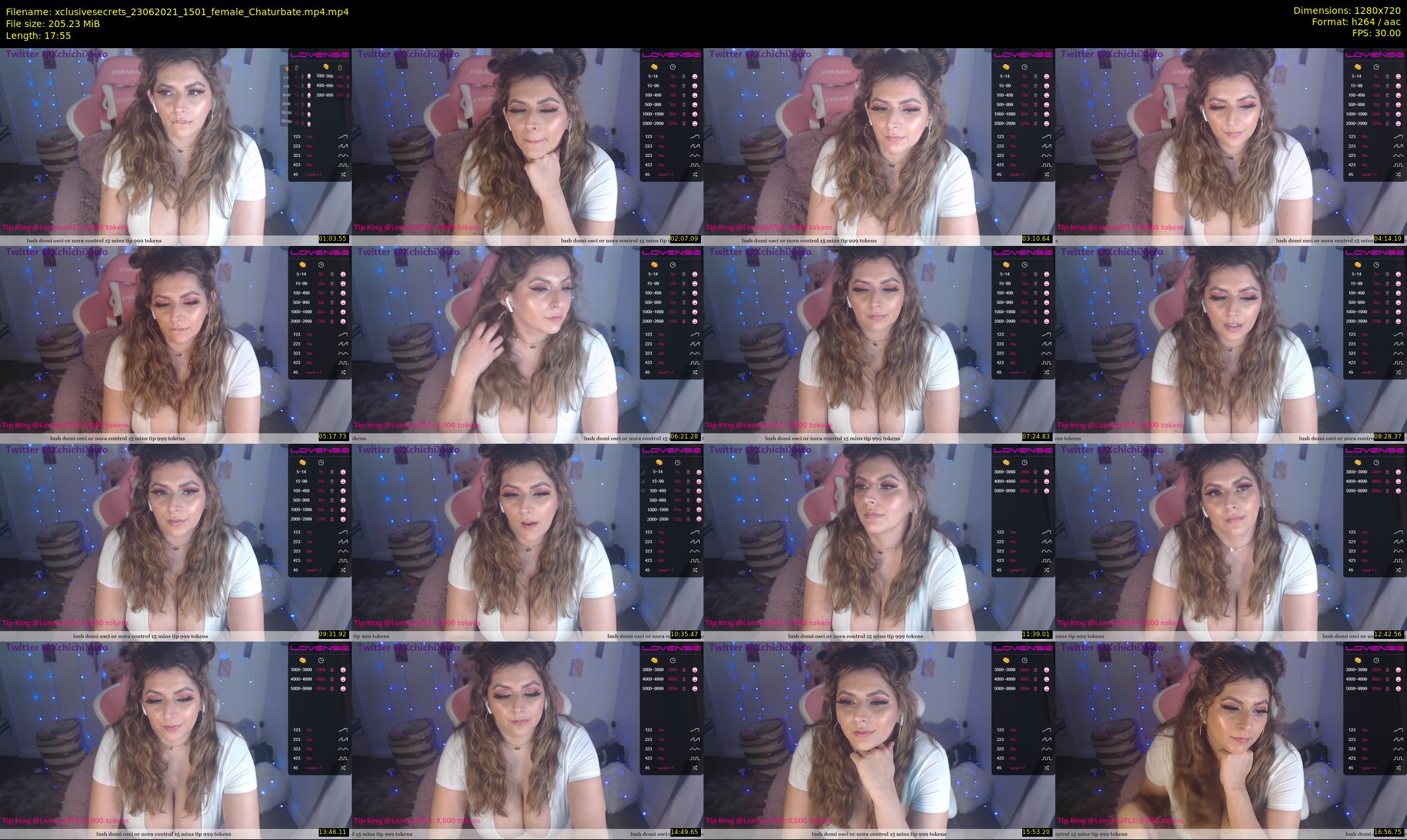 xclusivesecrets — 18 minute Chaturbate female cam show recording, 720p, Jun 23, 2021