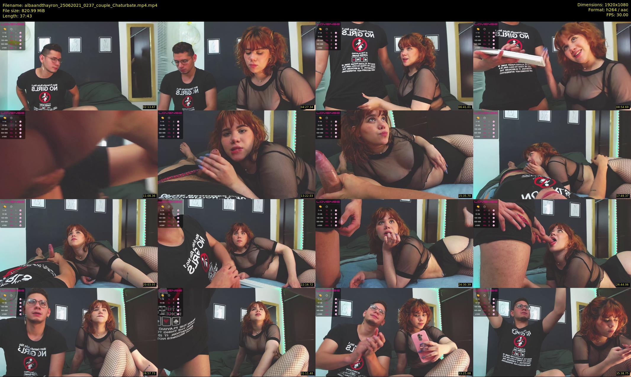 albaandthayron — 38 minute Chaturbate couple cam show recording, 1080p, Jun 25, 2021