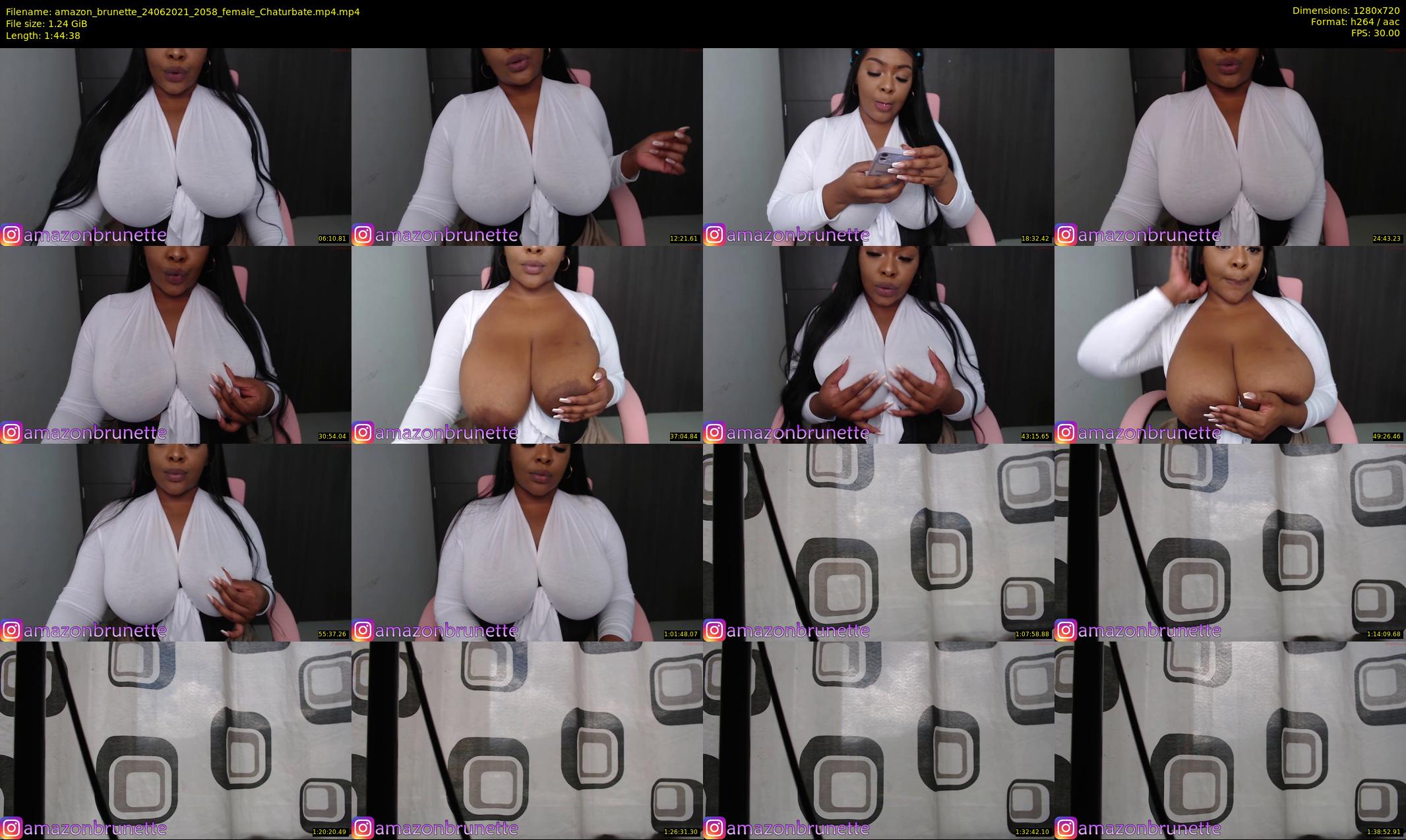 amazon_brunette — 105 minute Chaturbate female cam show recording, 720p, Jun 24, 2021